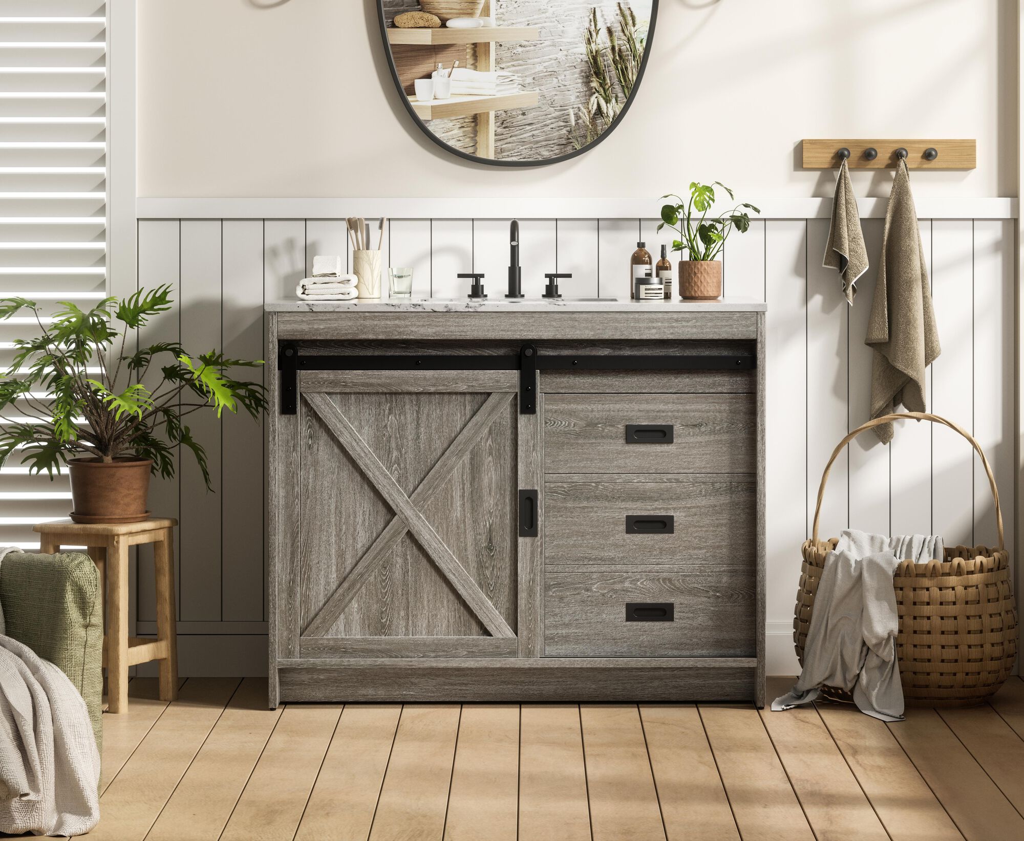 Austin 42 Inch Bath Vanity Cabinet,