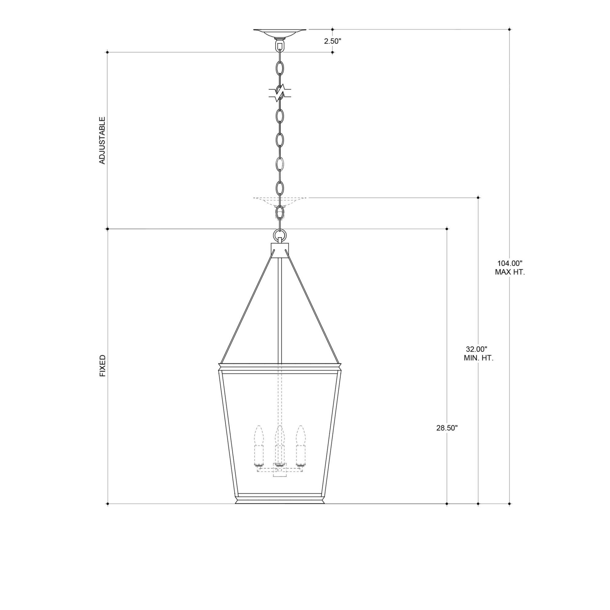 Ellerman 14 Inch Large Pendant by Currey and Company