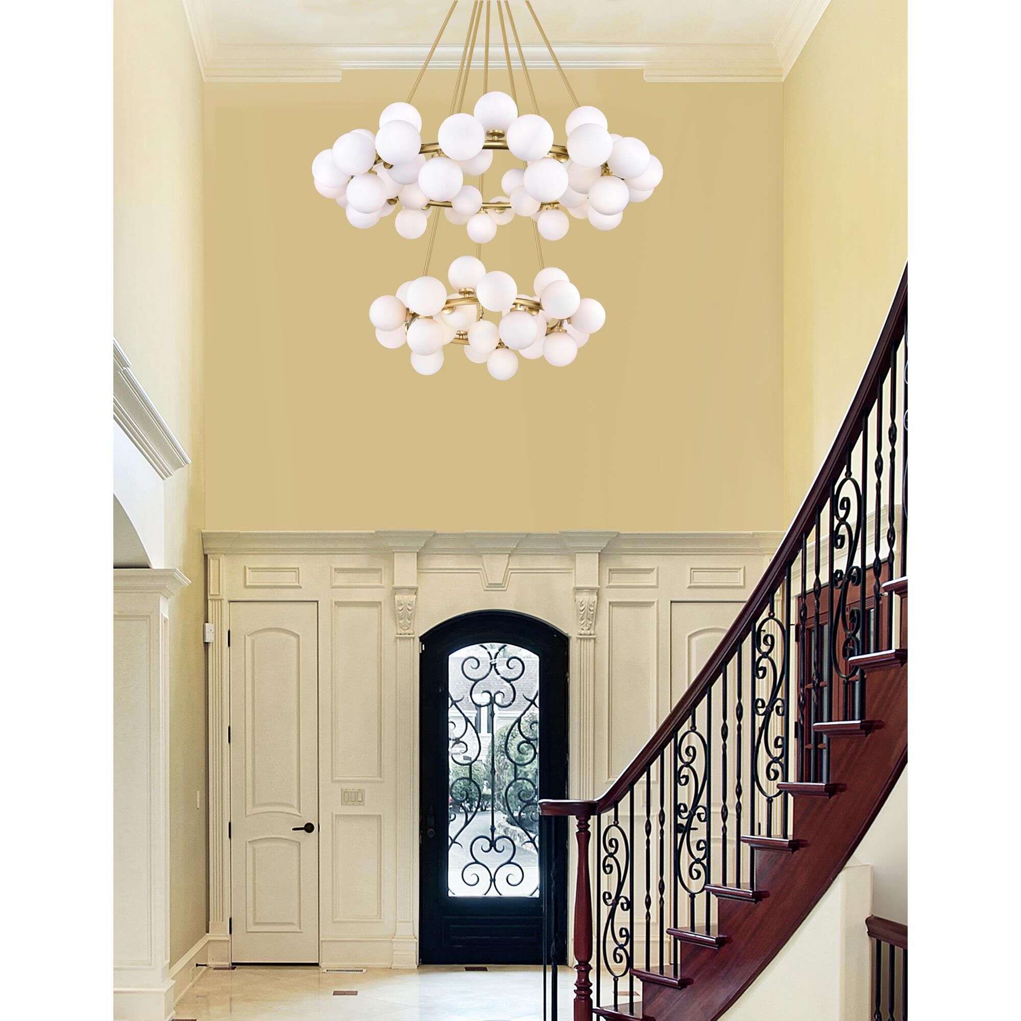 Arya 39 Inch 70 Light LED Chandelier by CWI Lighting