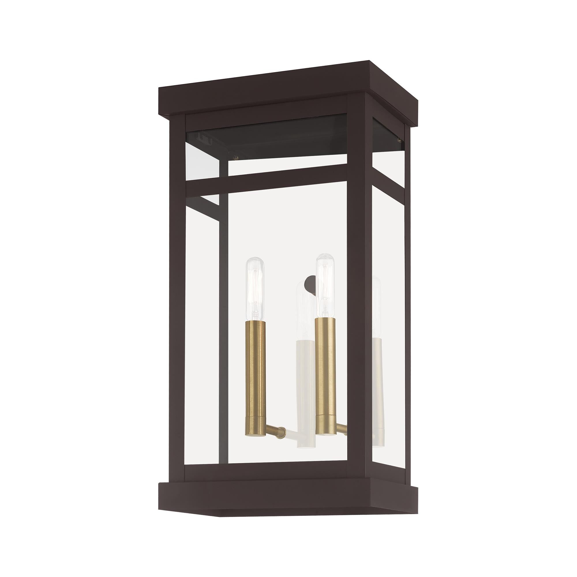 Hopewell 18 Inch Tall 2 Light Outdoor Wall Light by Livex Lighting