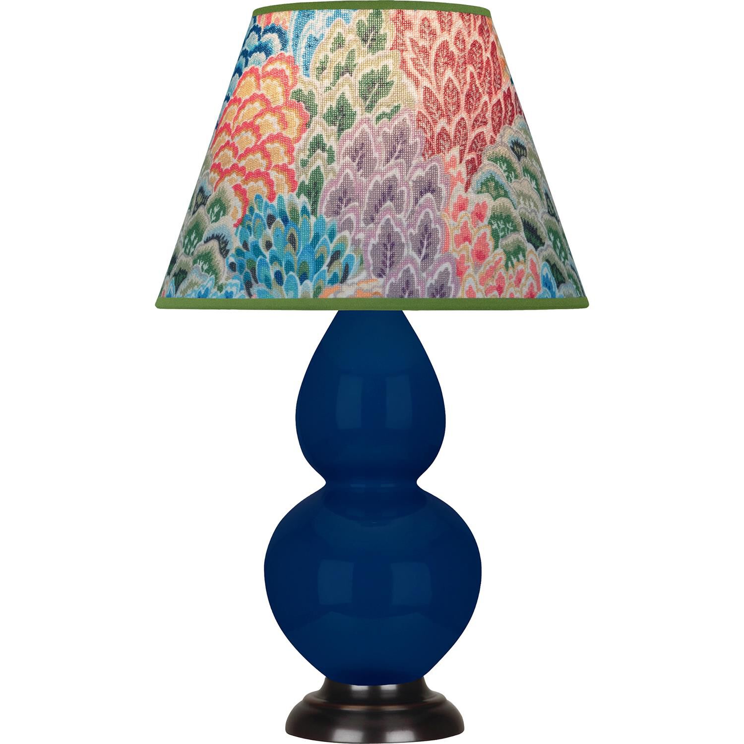 Shown in Cobalt finish and Multicolor shade and Deep Patina Bronze accent