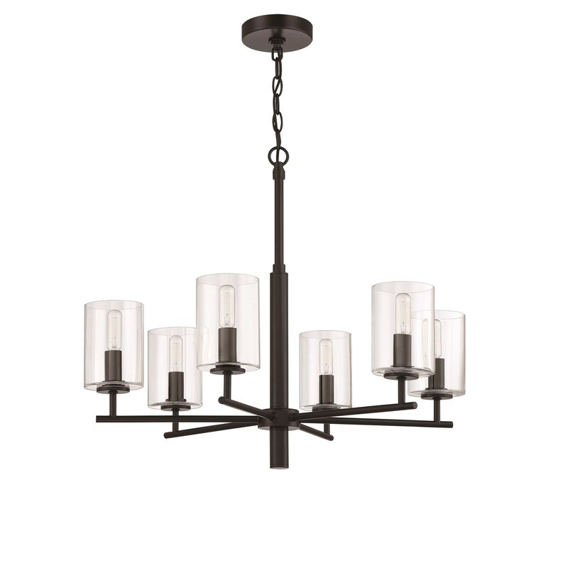 Hailie 26 Inch 6 Light Chandelier by Craftmade
