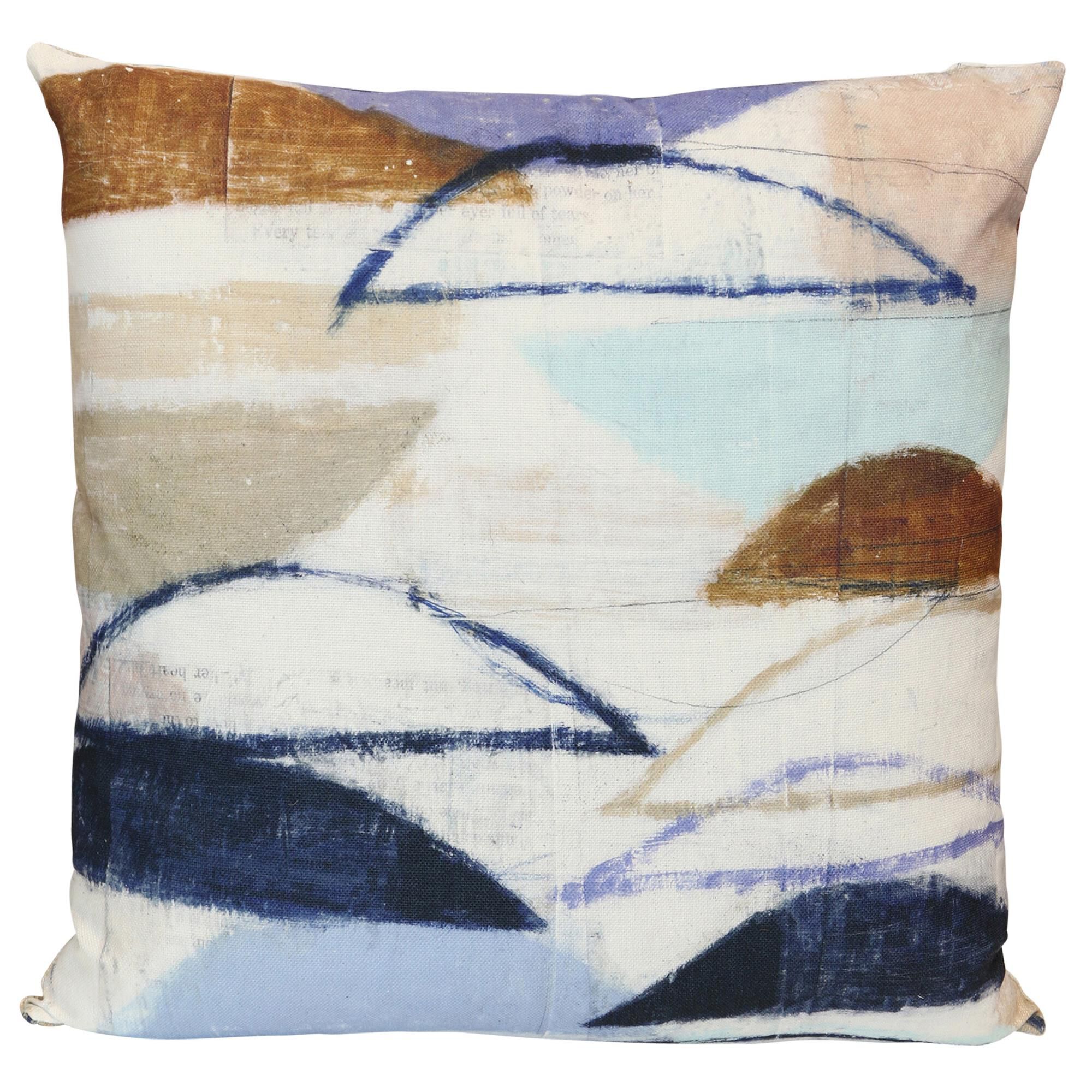 Norman Wyatt Wyatt Abstract 24 Inch Decorative Pillow by Stylecraft