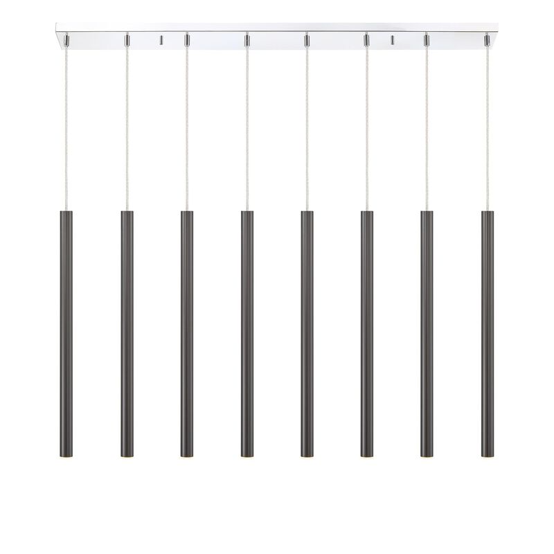 Forest 44 Inch 8 Light LED Linear Suspension Light by Z-Lite