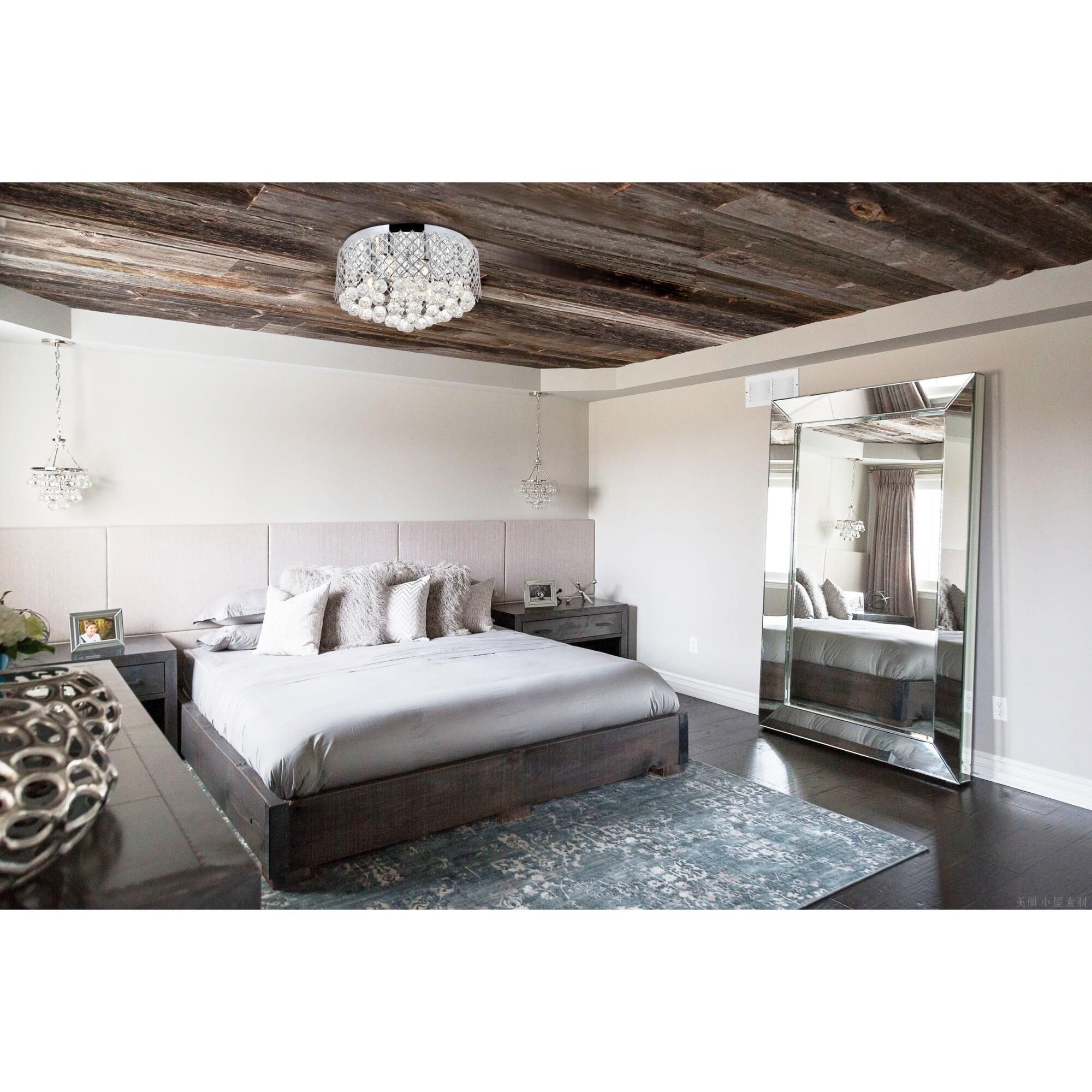 Tully 18 Inch 6 Light Flush Mount by Elegant Lighting