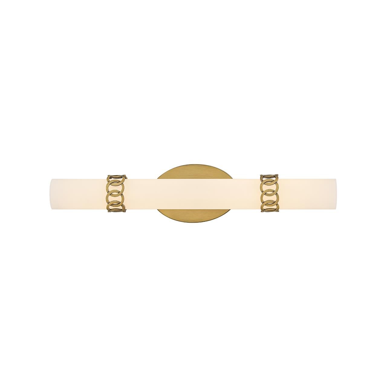 Shown in Lacquered Brass finish and Etched Opal glass