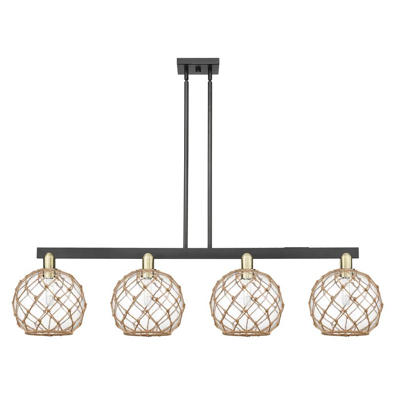 Bruno Marashlian Farmhouse Rope 53 Inch Linear Suspension Light by Innovations Lighting