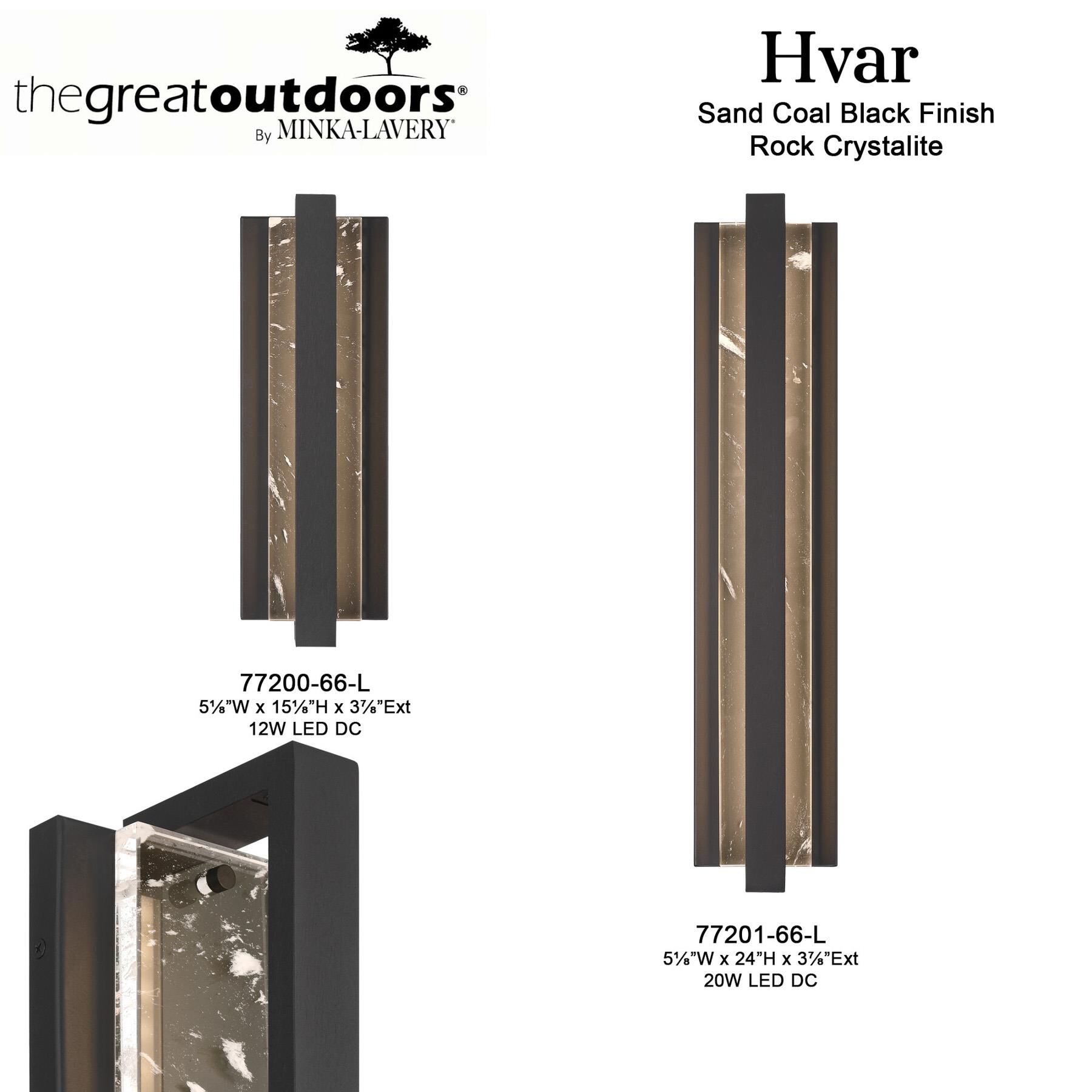 Shown in Sand Coal finish and Rock Crystalite glass