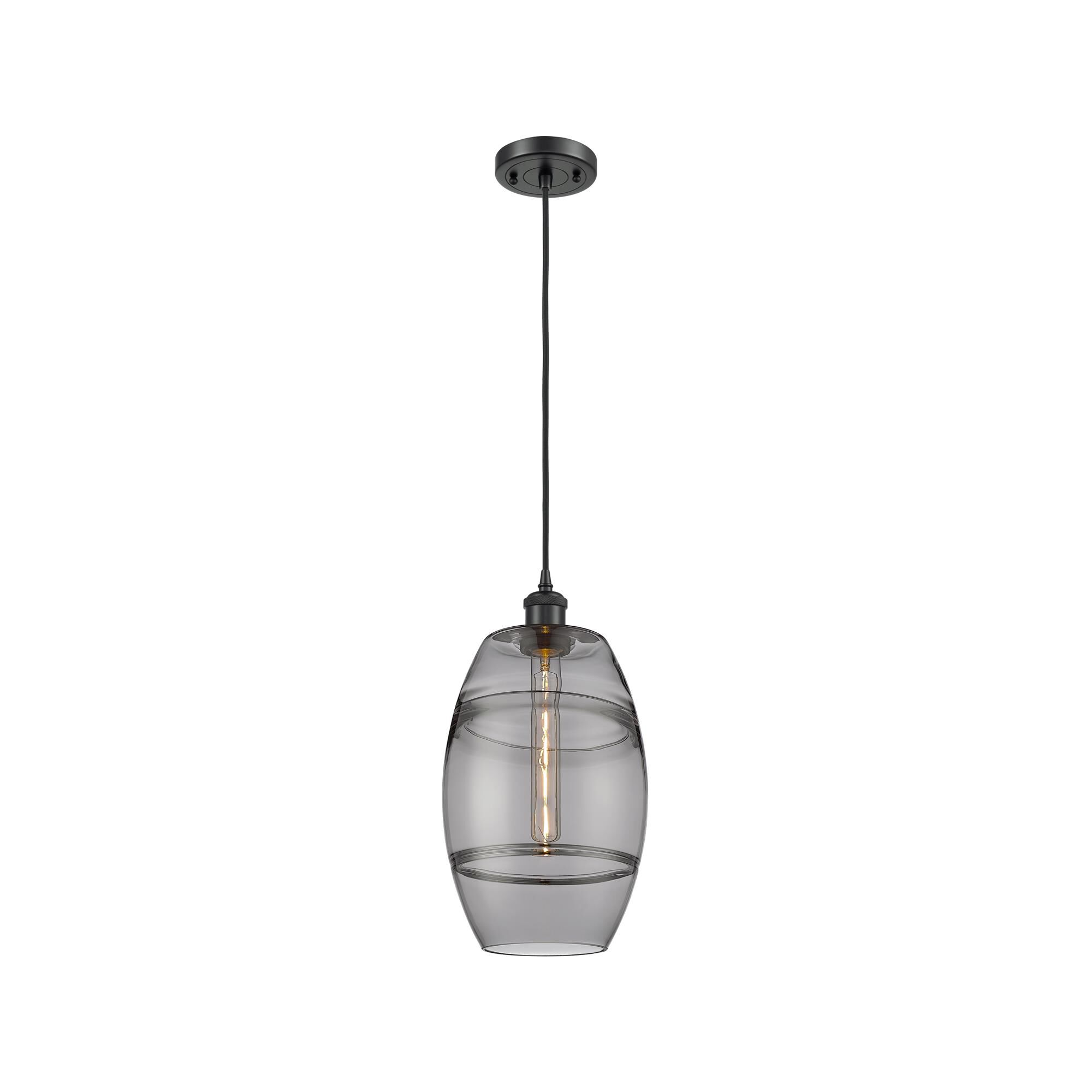 Shown in Matte Black finish and Light Smoke glass