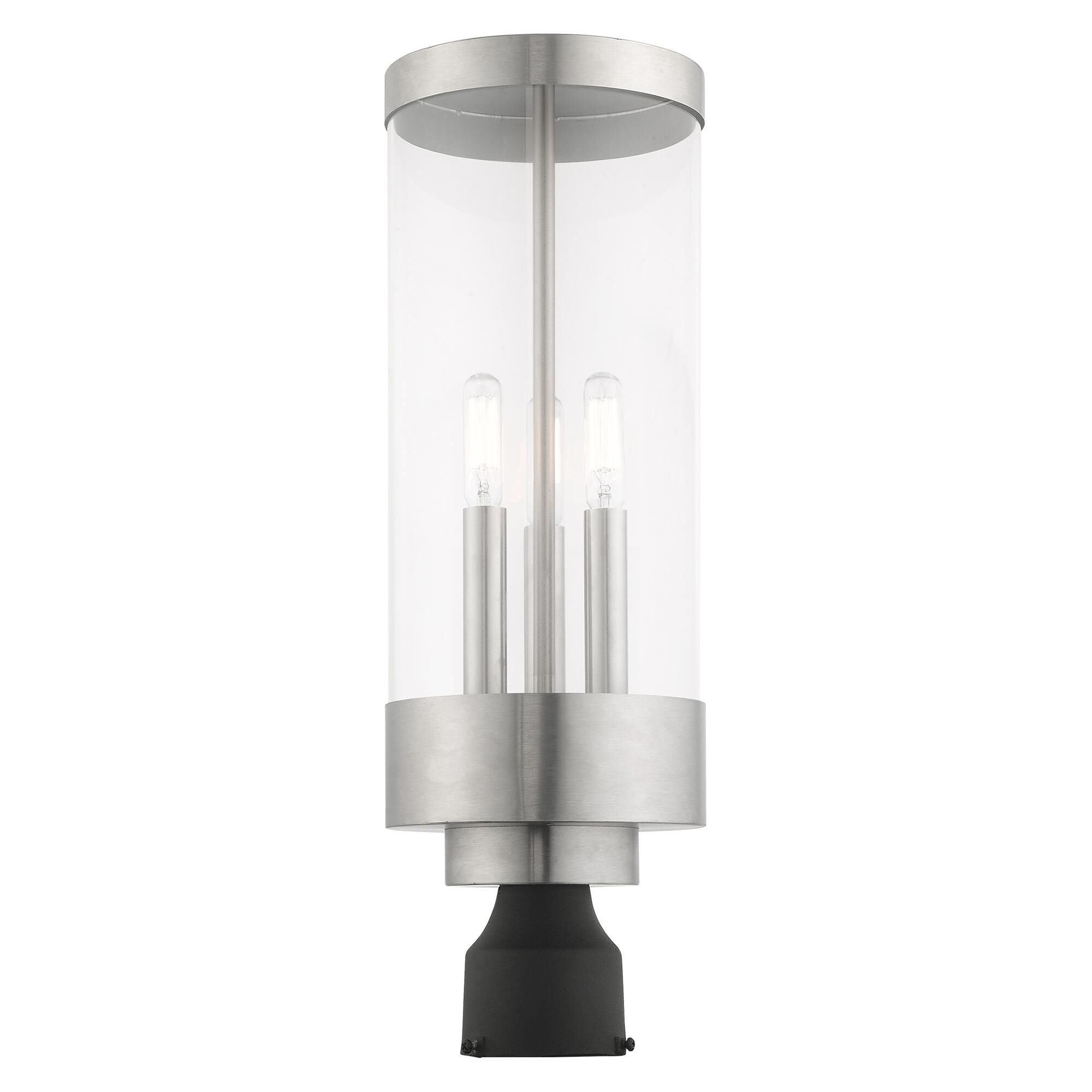Hillcrest 20 Inch Tall 3 Light Outdoor Post Lamp by Livex Lighting