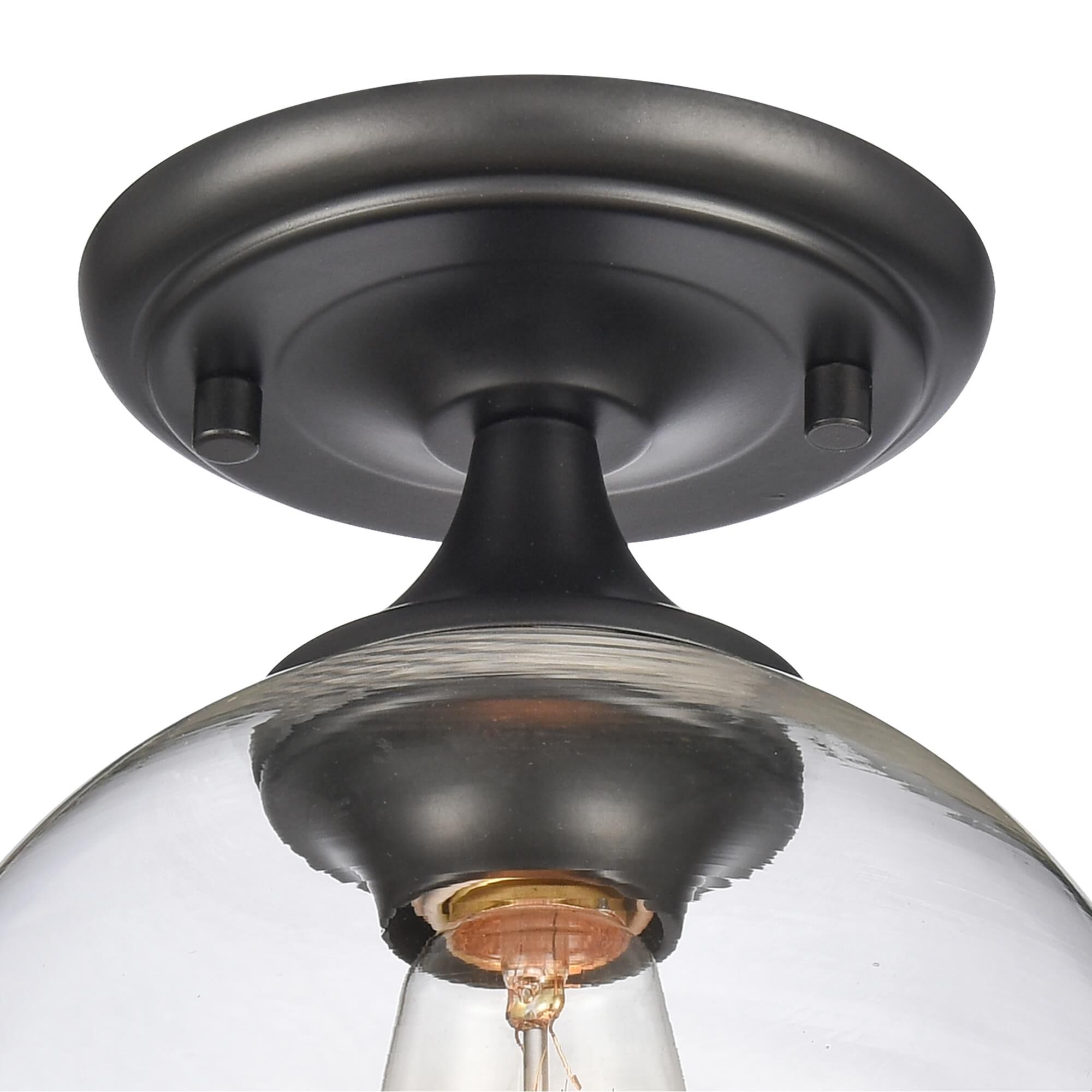 Angie 8 Inch 1 Light Semi Flush Mount by ELK Home