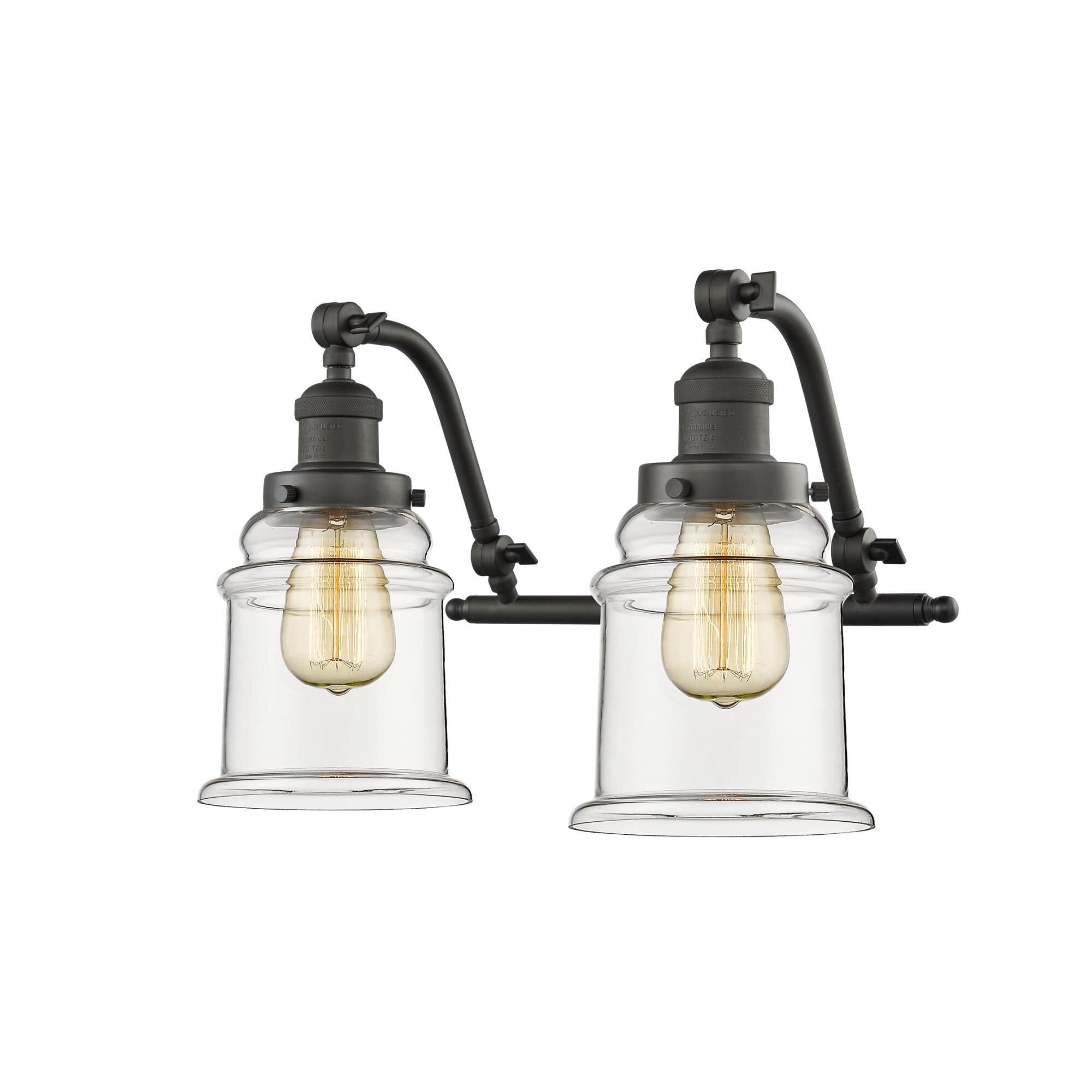 Shown in Oil Rubbed Bronze finish and Clear glass