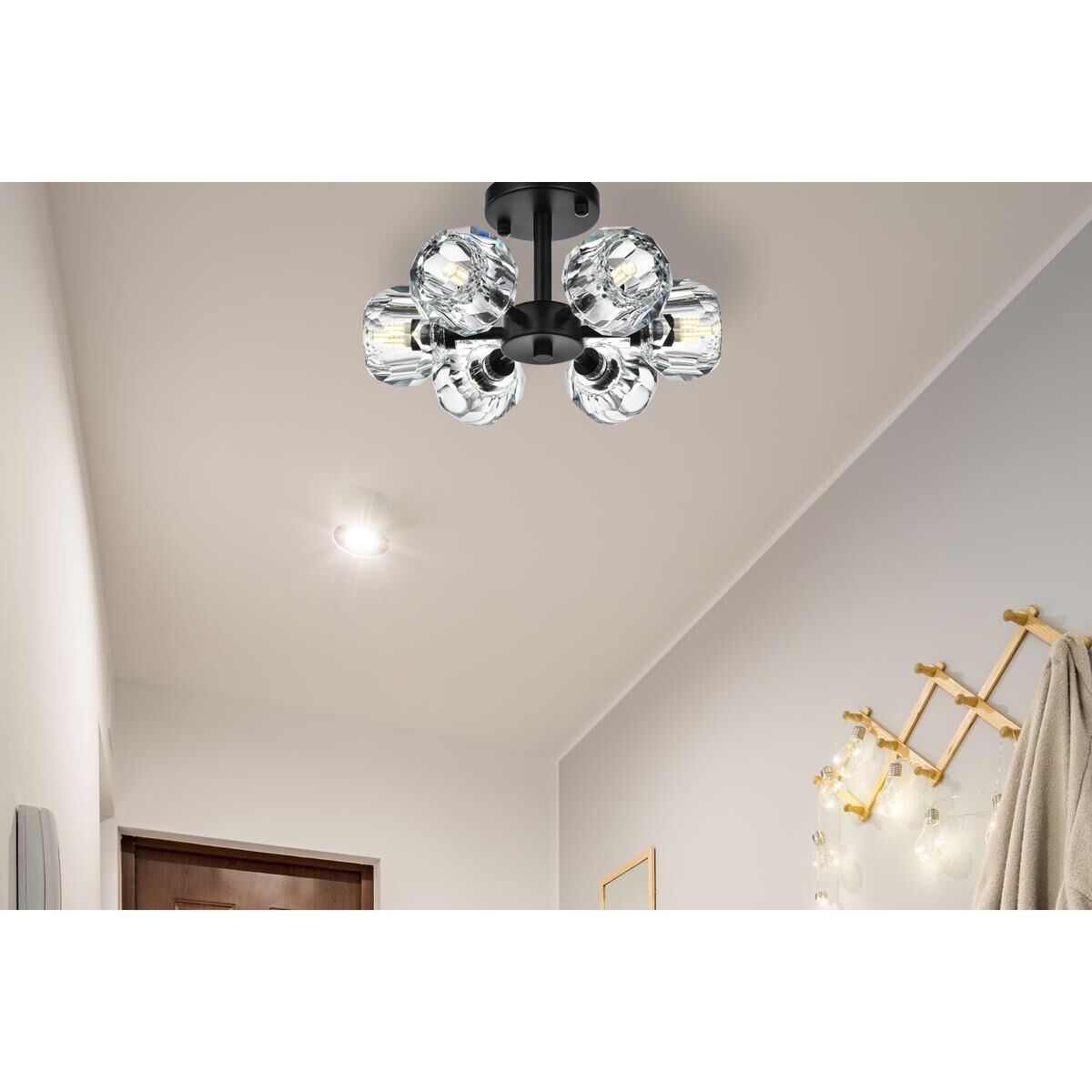 Eren 14 Inch Semi Flush Mount by Elegant Lighting