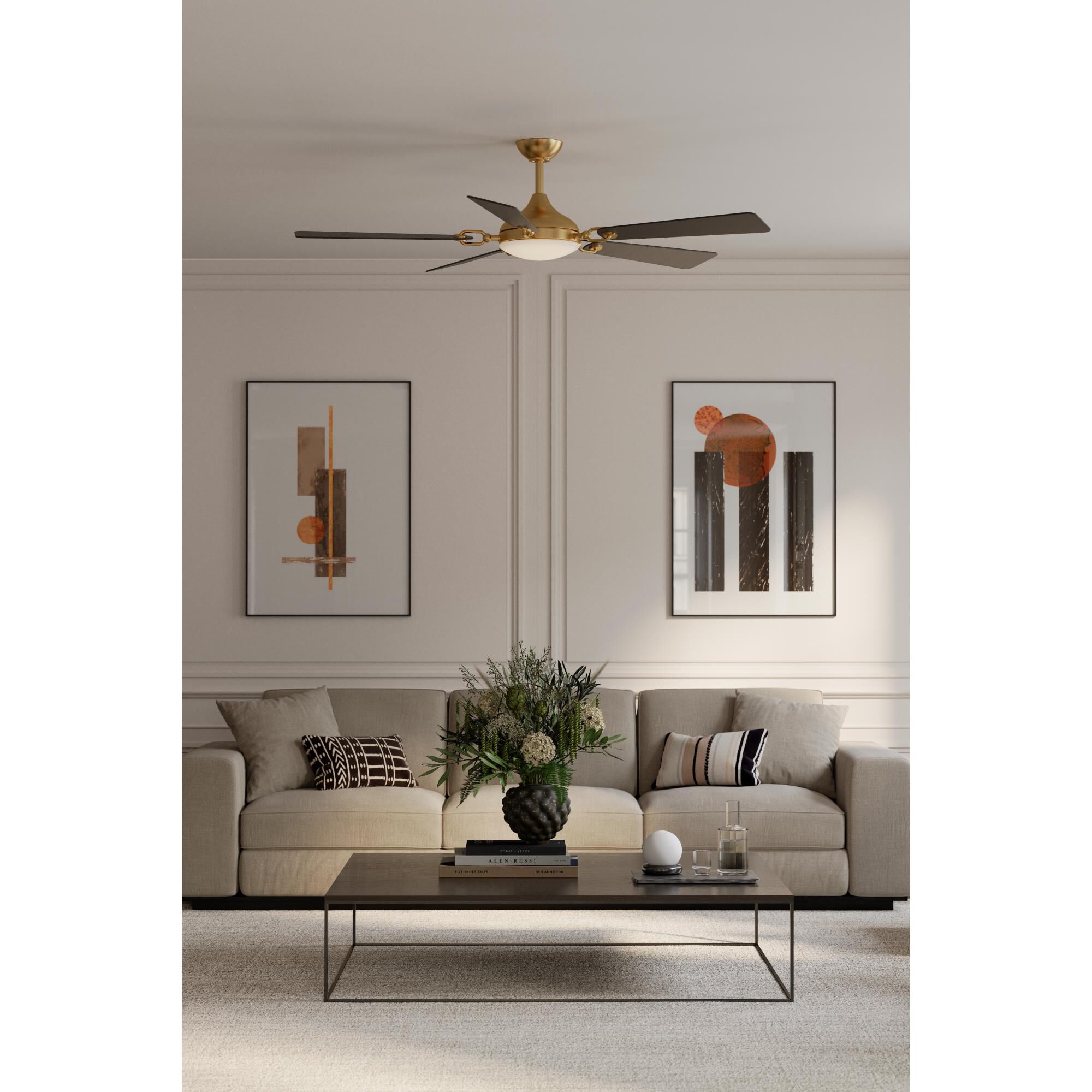 Shown in Heritage Brass finish and Etched Lens glass