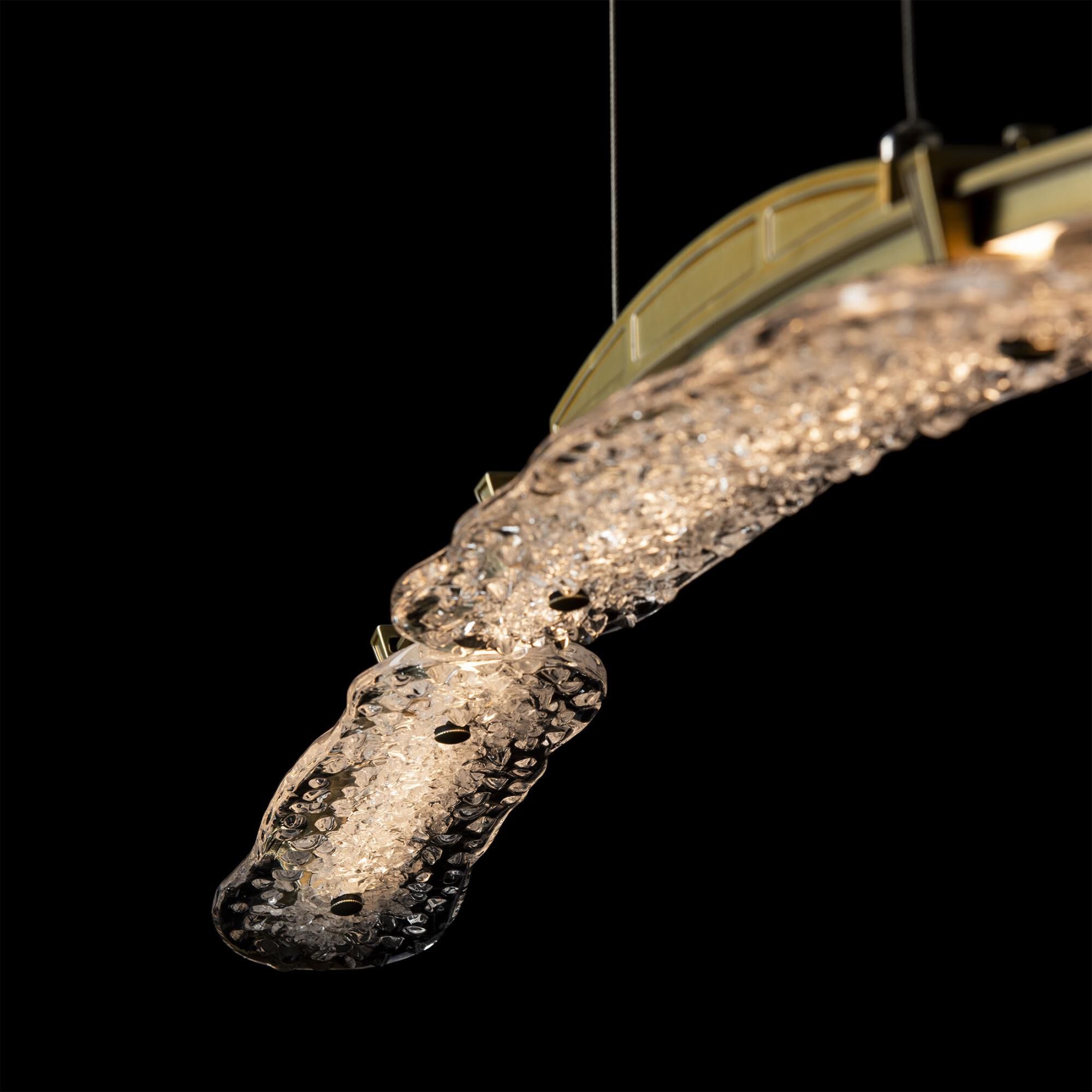 Shown in Modern Brass finish and Clear glass and Clear Glass shade