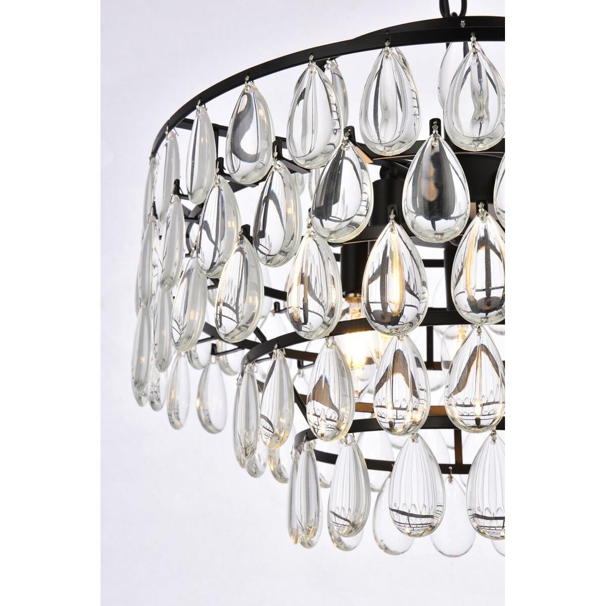 Mila 18 Inch 5 Light Mini Chandelier by Elegant Lighting