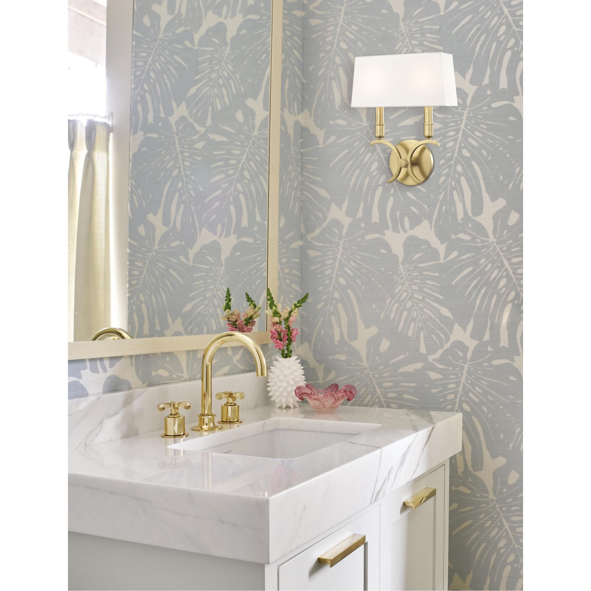 Shown in Aged Brass finish