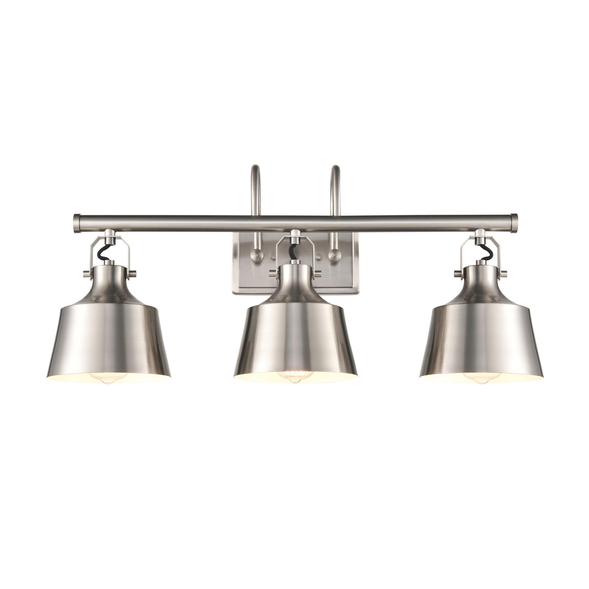 Shown in Brushed Satin Nickel finish and Brushed Satin Nickel Appalachian shade