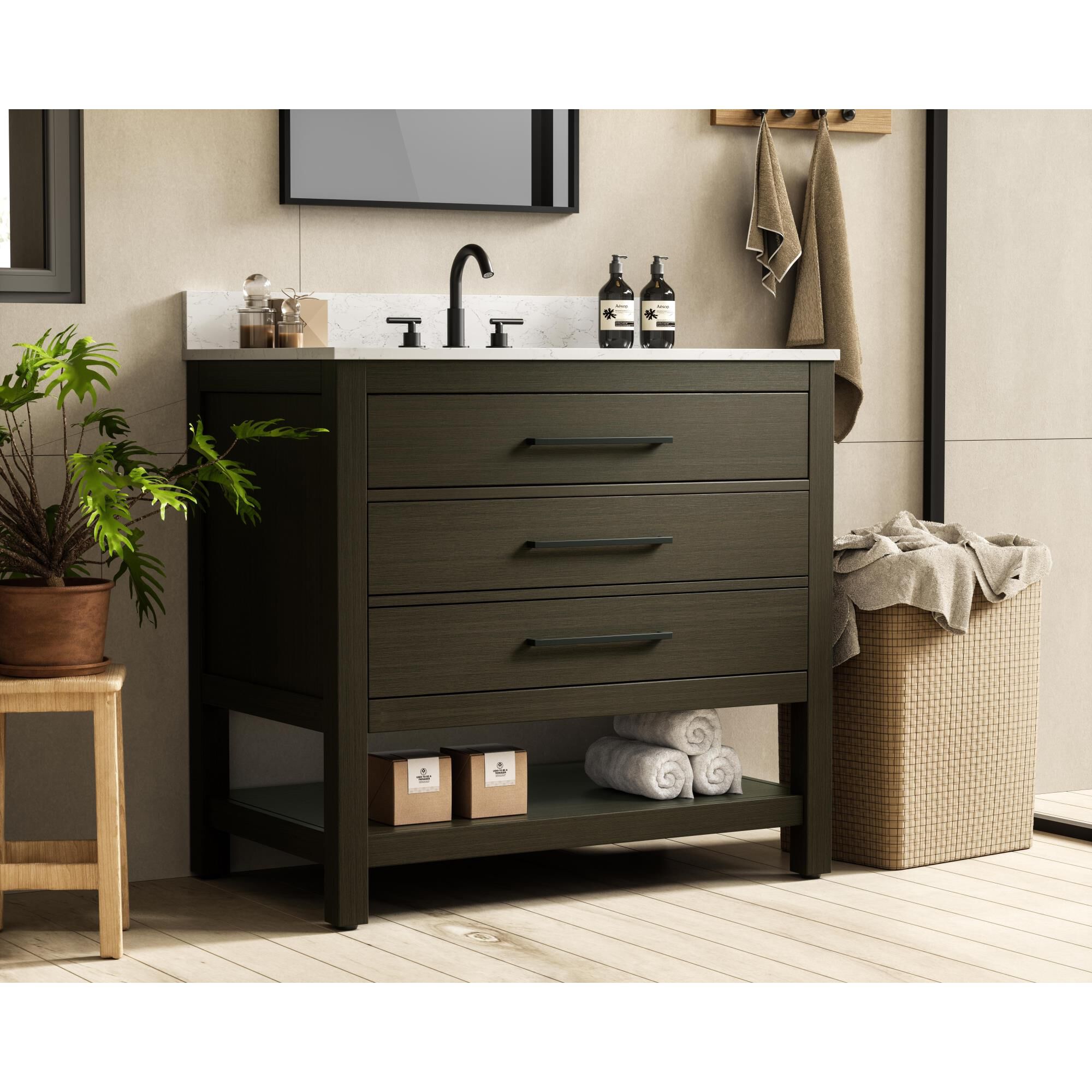 Karson 36 Inch Bath Vanity by Elegant Dcor