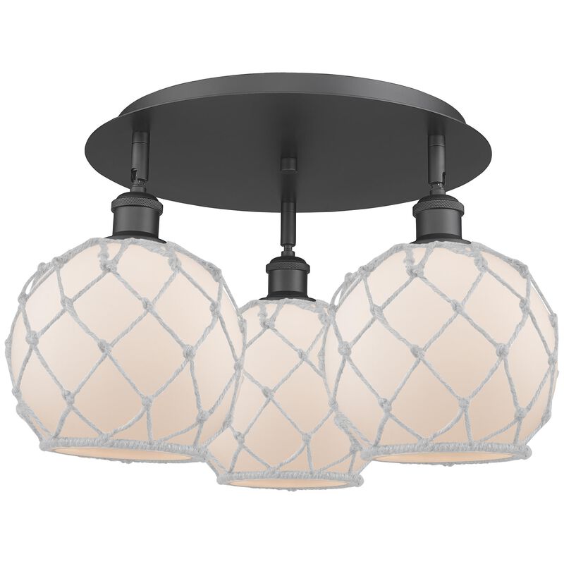 Bruno Marashlian Farmhouse Rope 20 Inch Flush Mount by Innovations Lighting