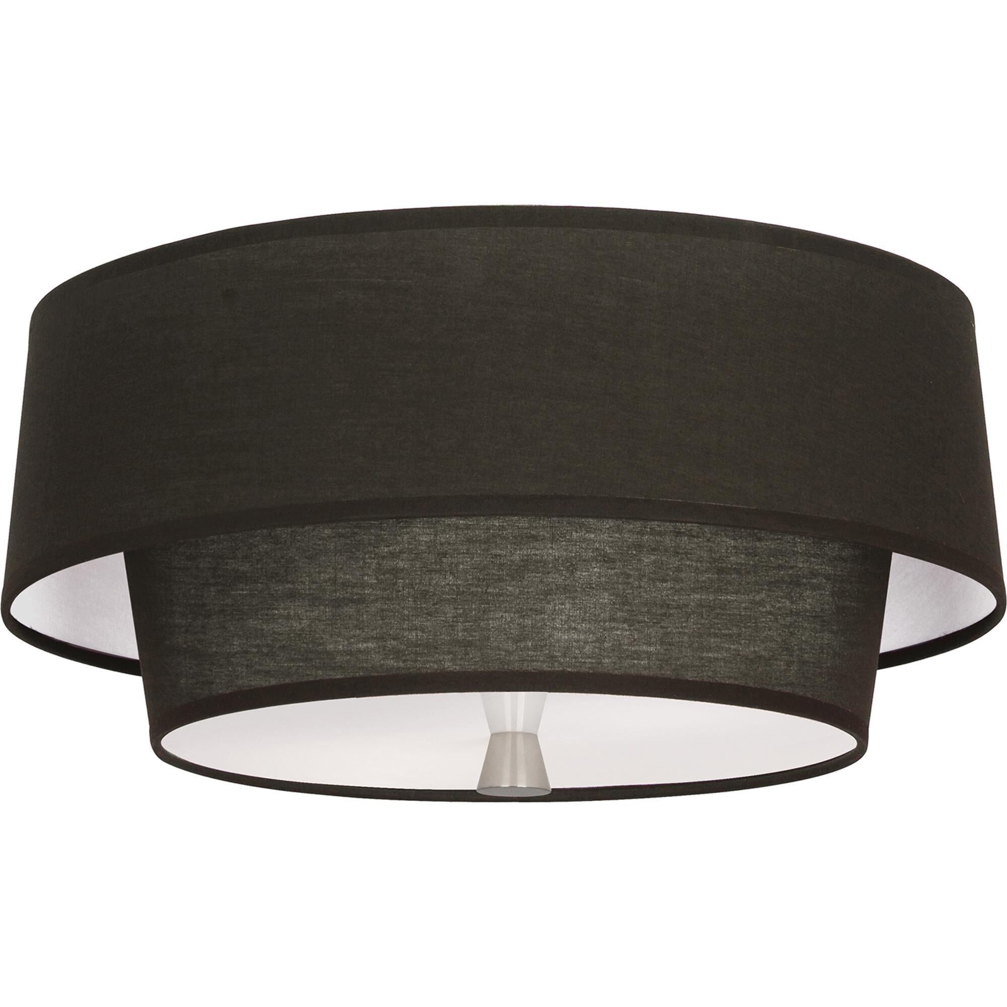 Shown in Polished Nickel finish and Raven Black shade