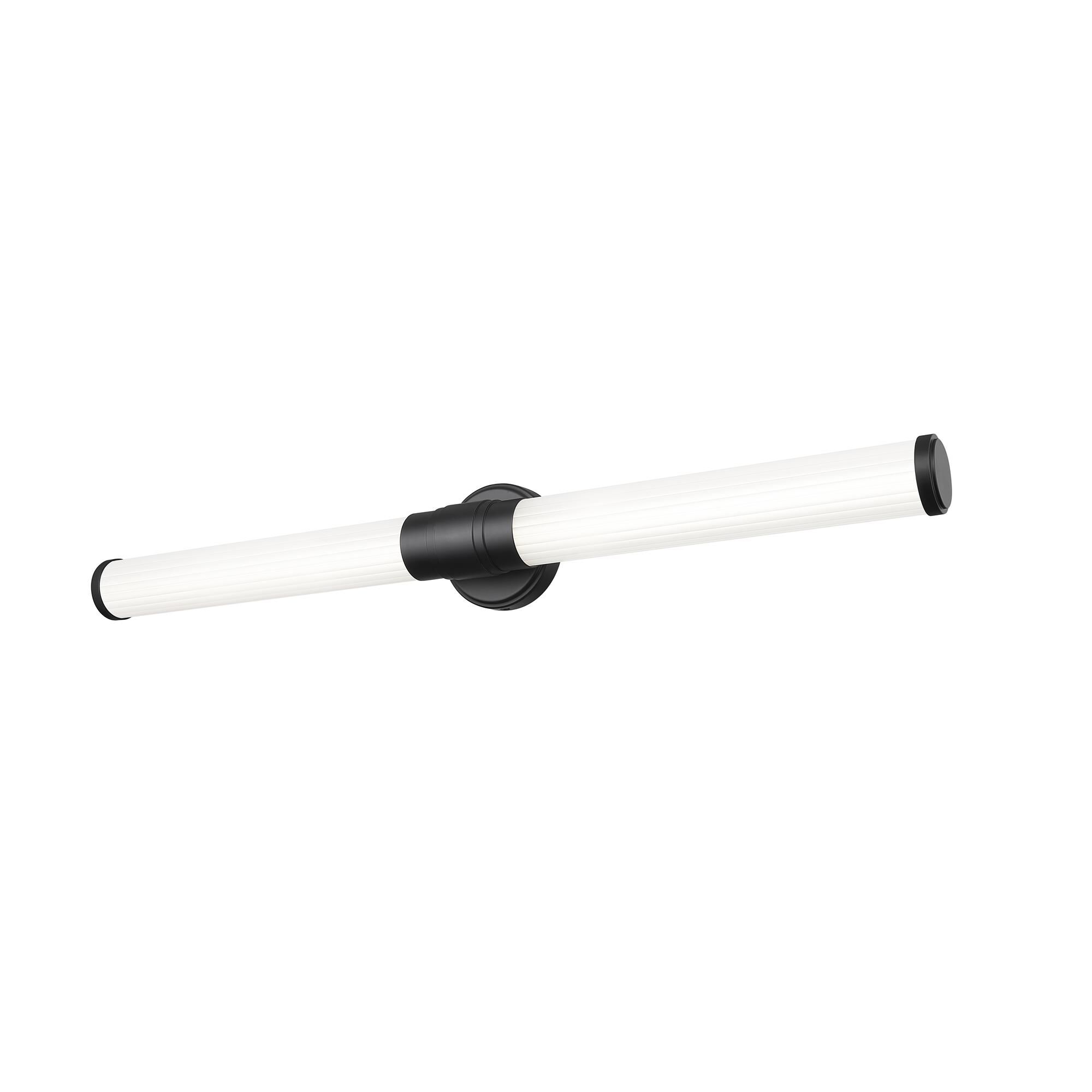 Shown in Matte Black finish and Opal White glass and Opal White shade