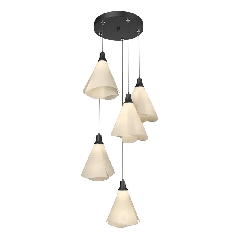 Mobius 17 Inch 5 Light Multi Light Pendant by Hubbardton Forge