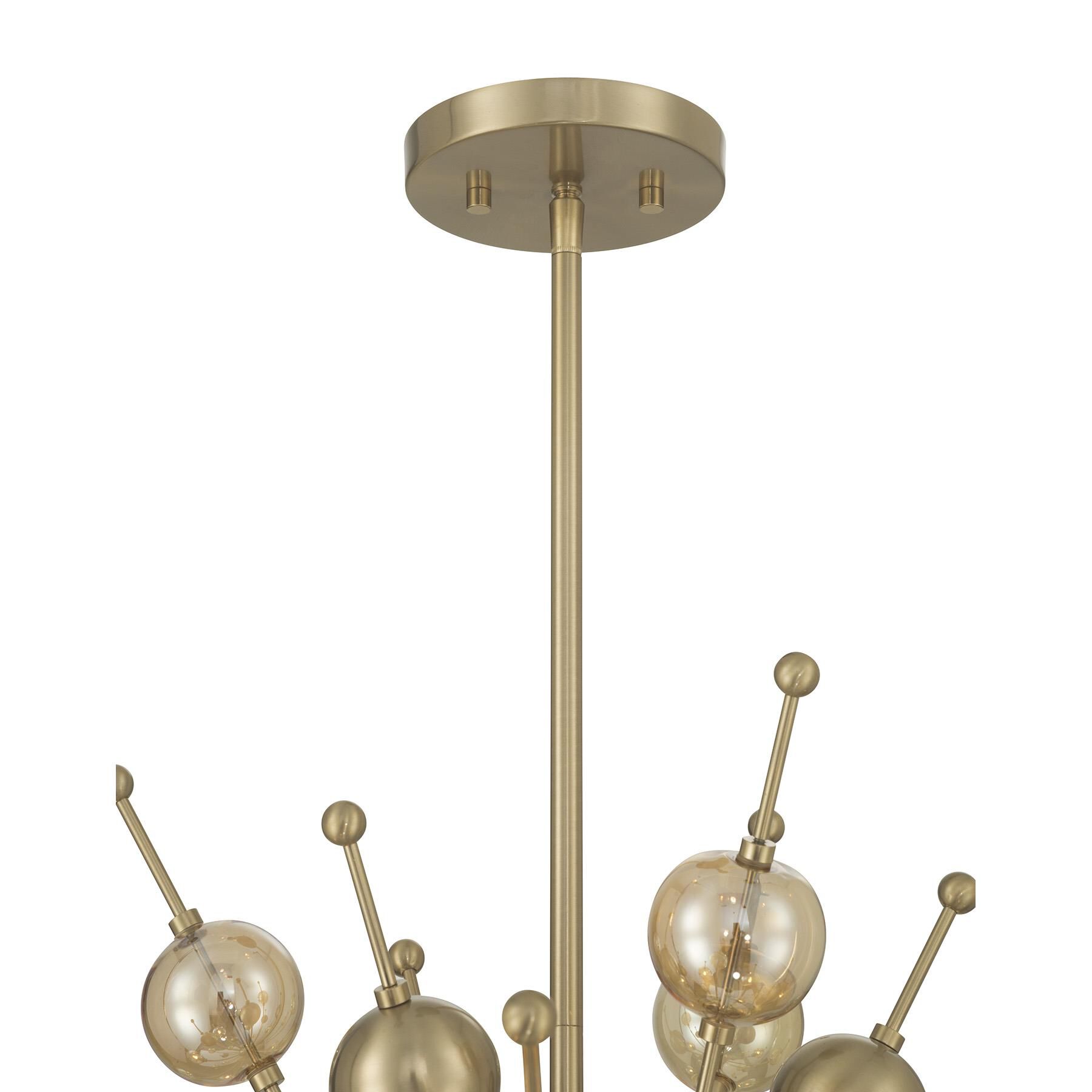 Shown in Noble Brass finish and Champagne glass