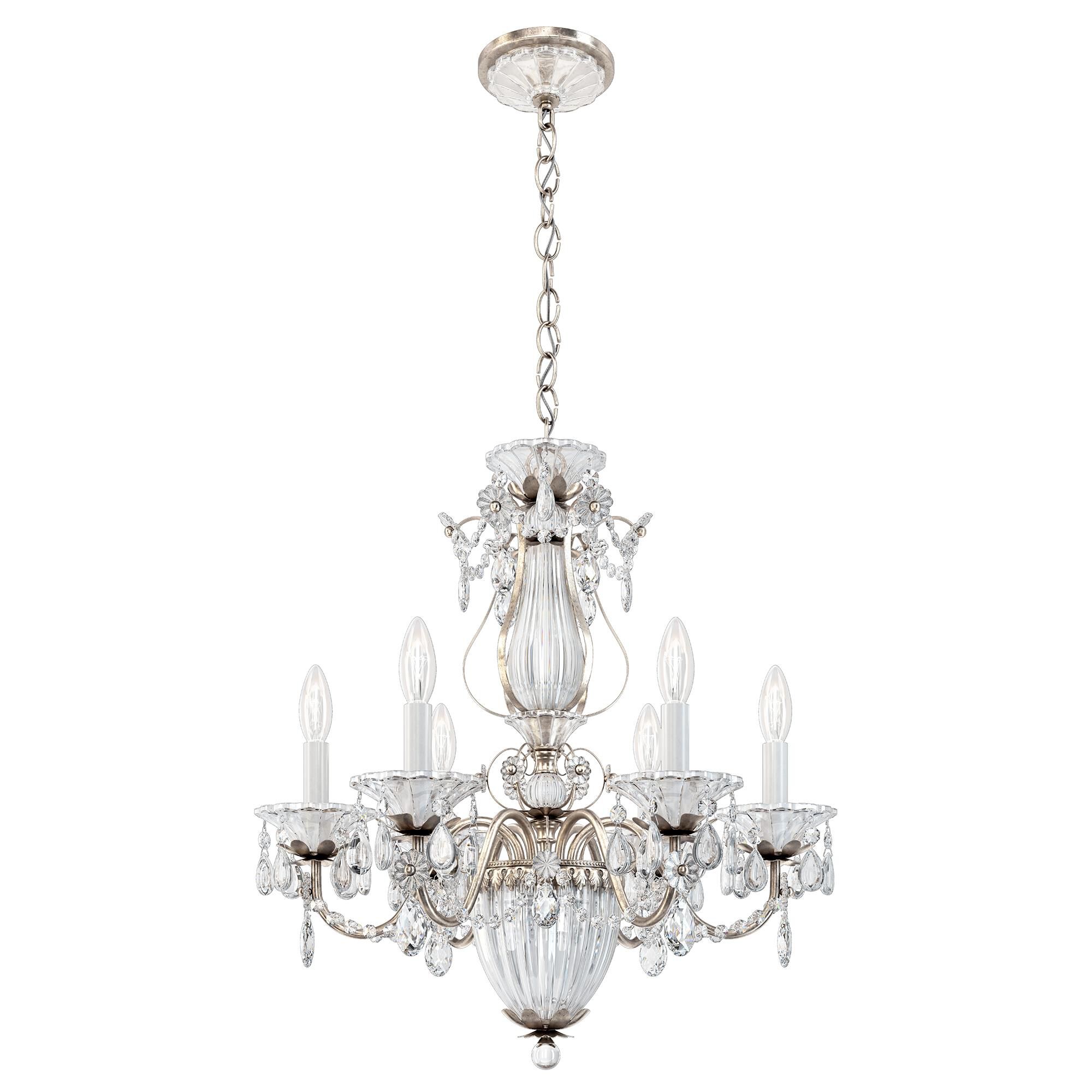 Shown in Antique Silver finish and Clear Radiance crystal
