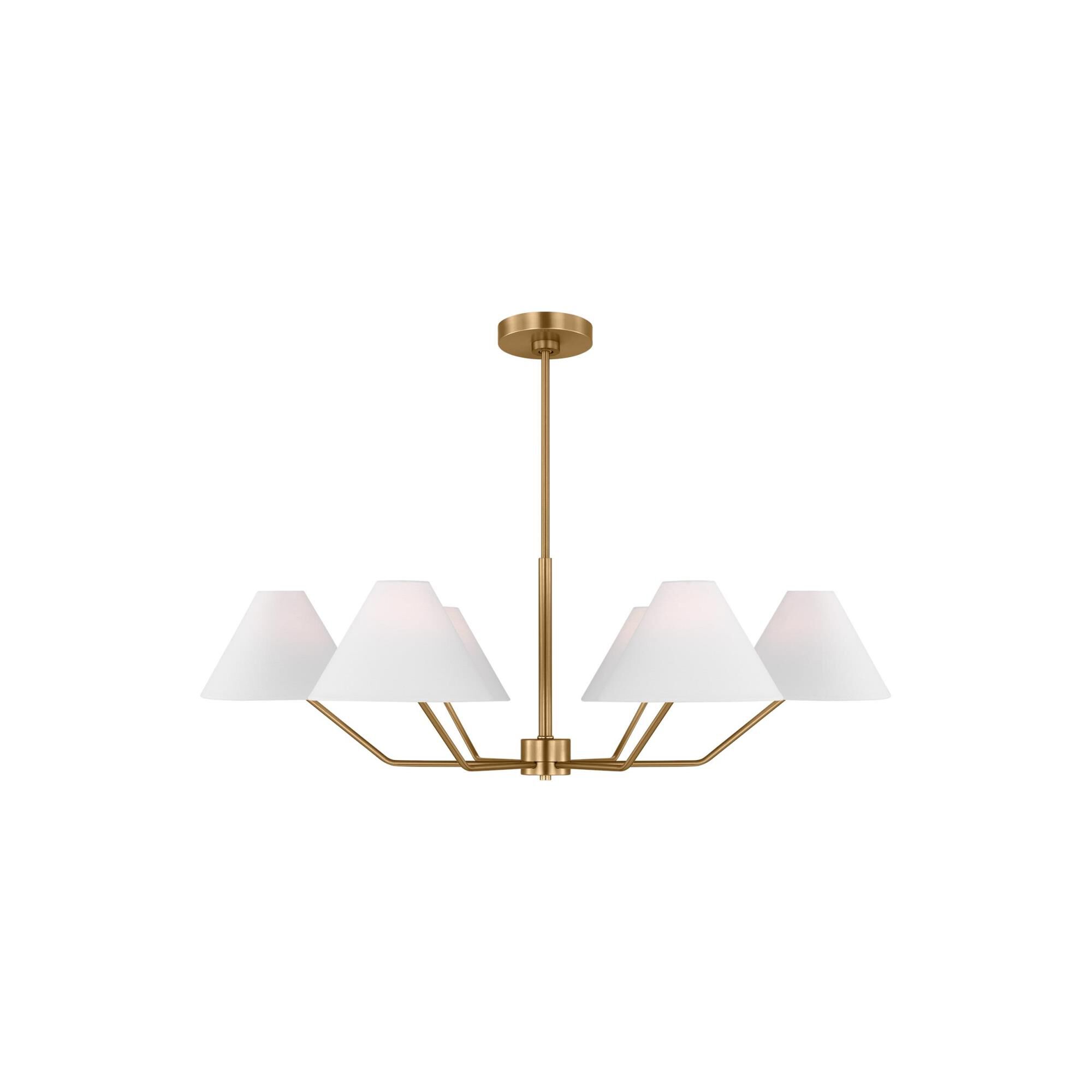 Drew & Jonathan Burke 38 Inch 6 Light Chandelier by Visual Comfort Studio Collection
