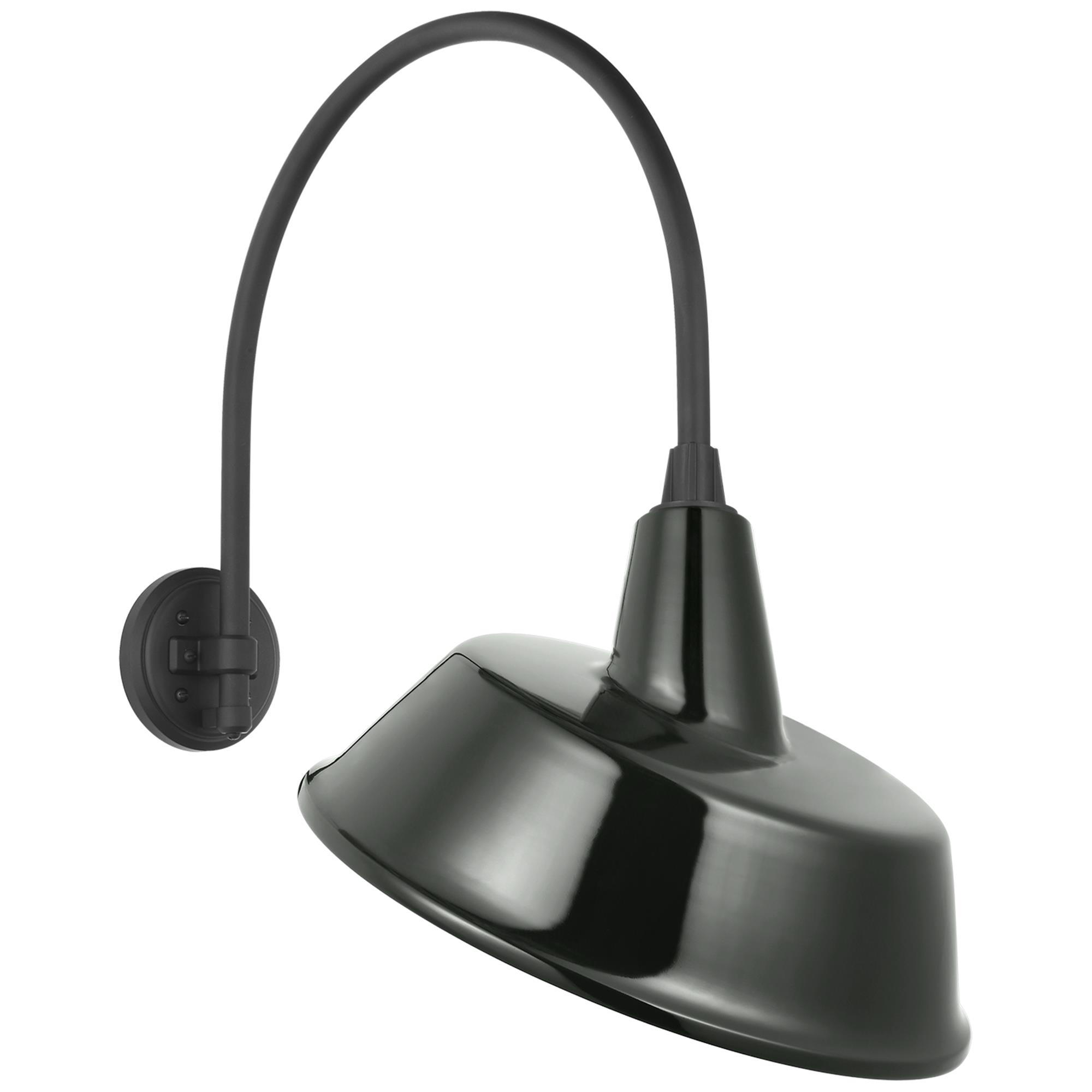 Shown in Matte Black finish and Green shade