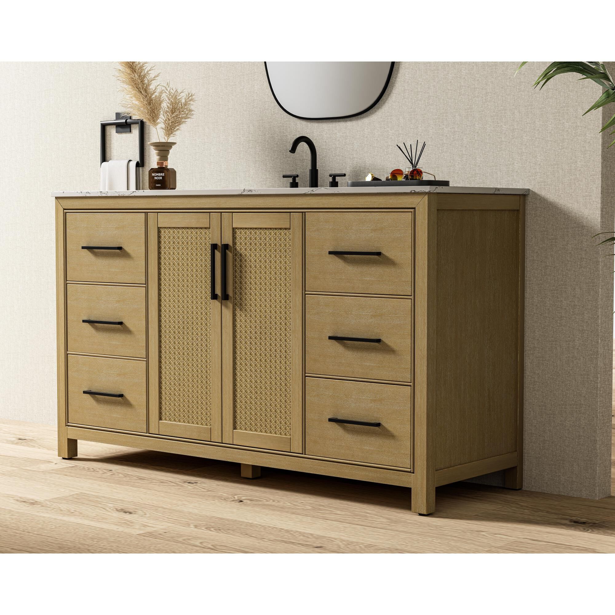 Alina 60 Inch Bath Vanity by Elegant Dcor