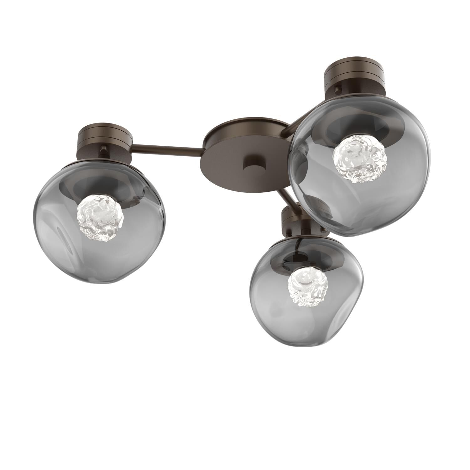 Shown in Flat Bronze finish and Smoke with Rounded Gem glass