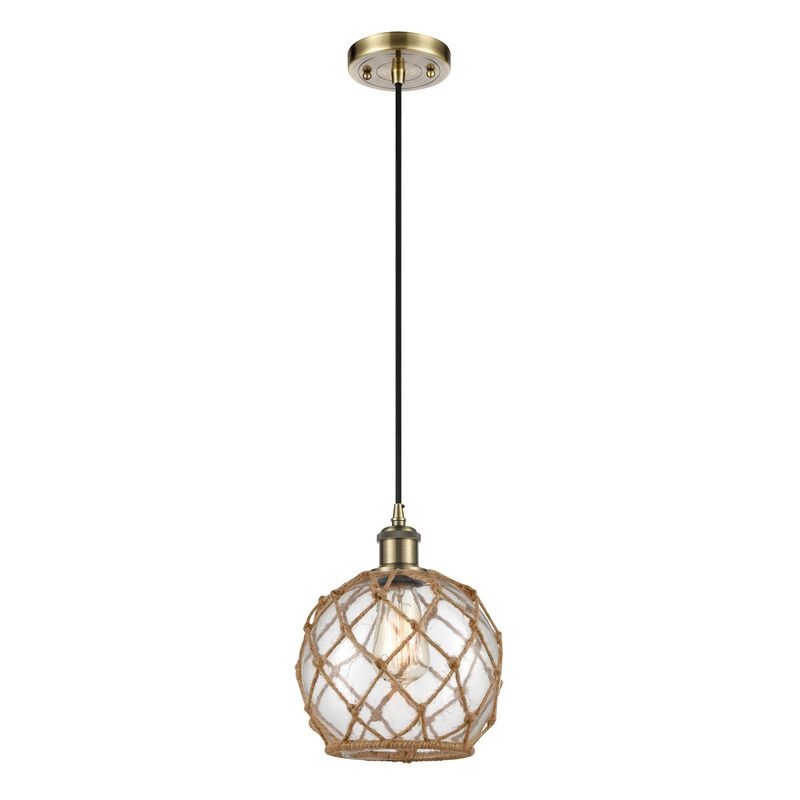 Innovations Lighting Bruno Marashlian Farmhouse Rope 8 Inch Mini Pendant