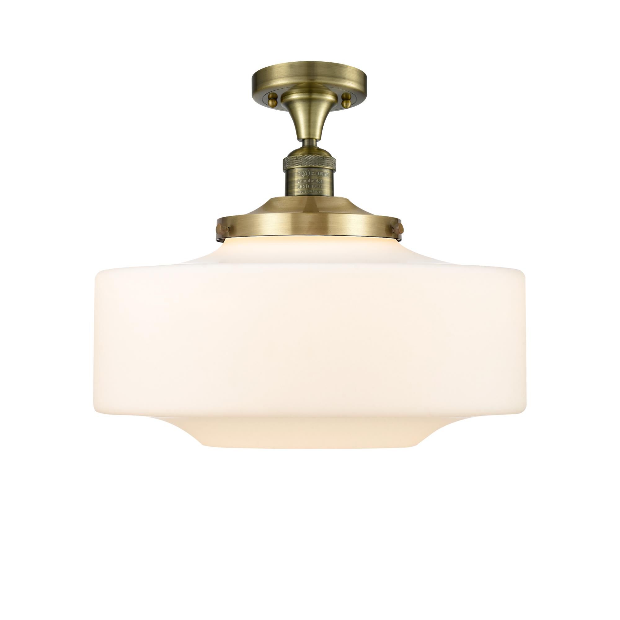Bruno Marashlian Bridgeton 16 Inch 1 Light Semi Flush Mount by Innovations Lighting