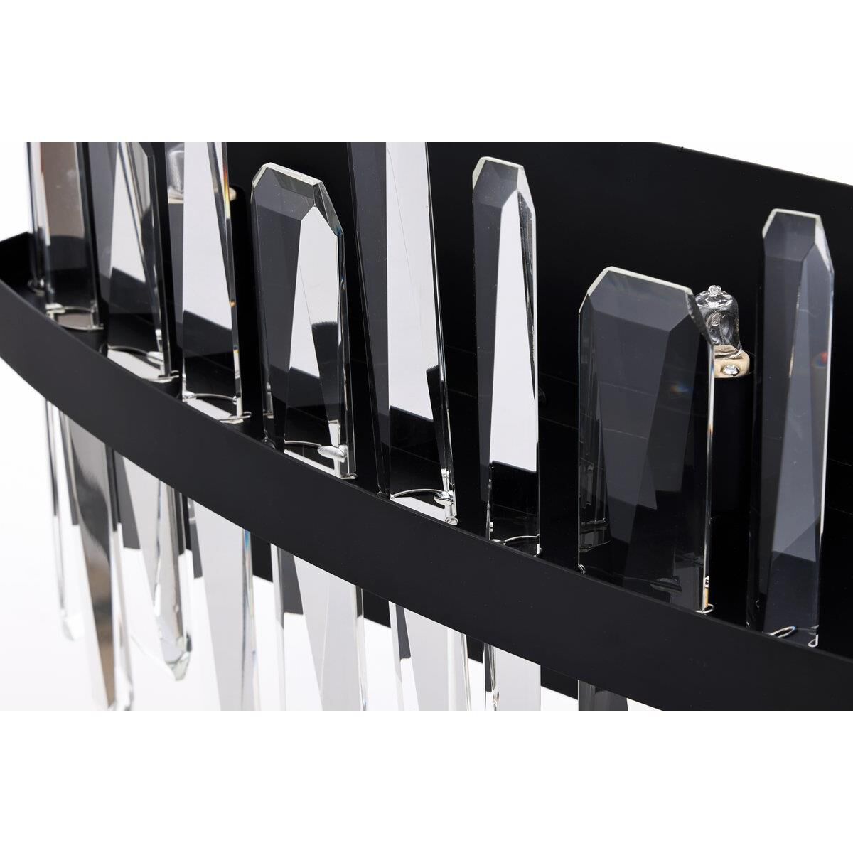 Shown in Black finish and Royal Cut crystal