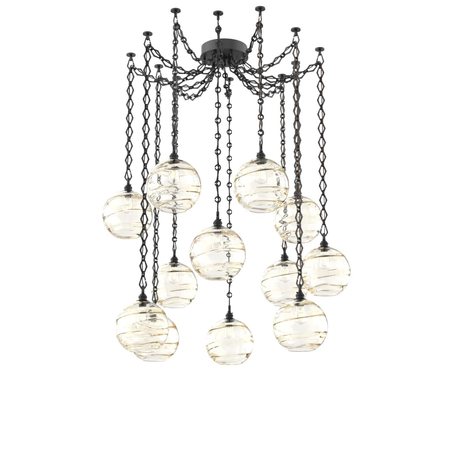 Levi Wilson Terra 18 Inch Multi Pendant Light by Hammerton Studio