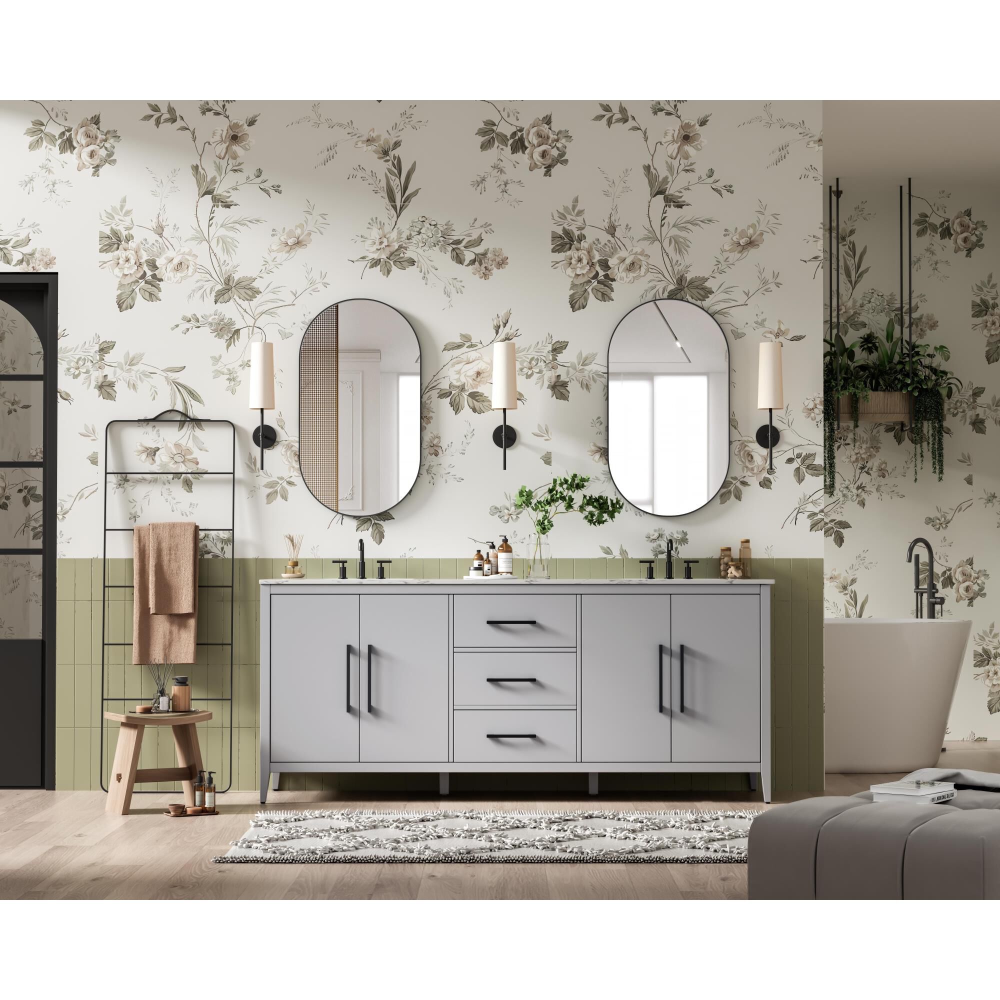 Millie 84 Inch Bath Vanity by Elegant Dcor