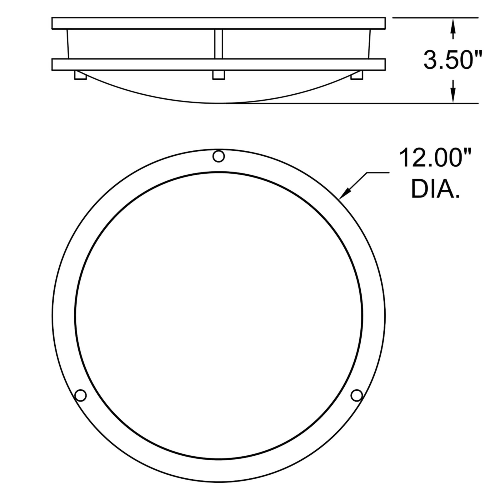 Solero Iii 12 Inch 1 Light LED Flush Mount by Access Lighting