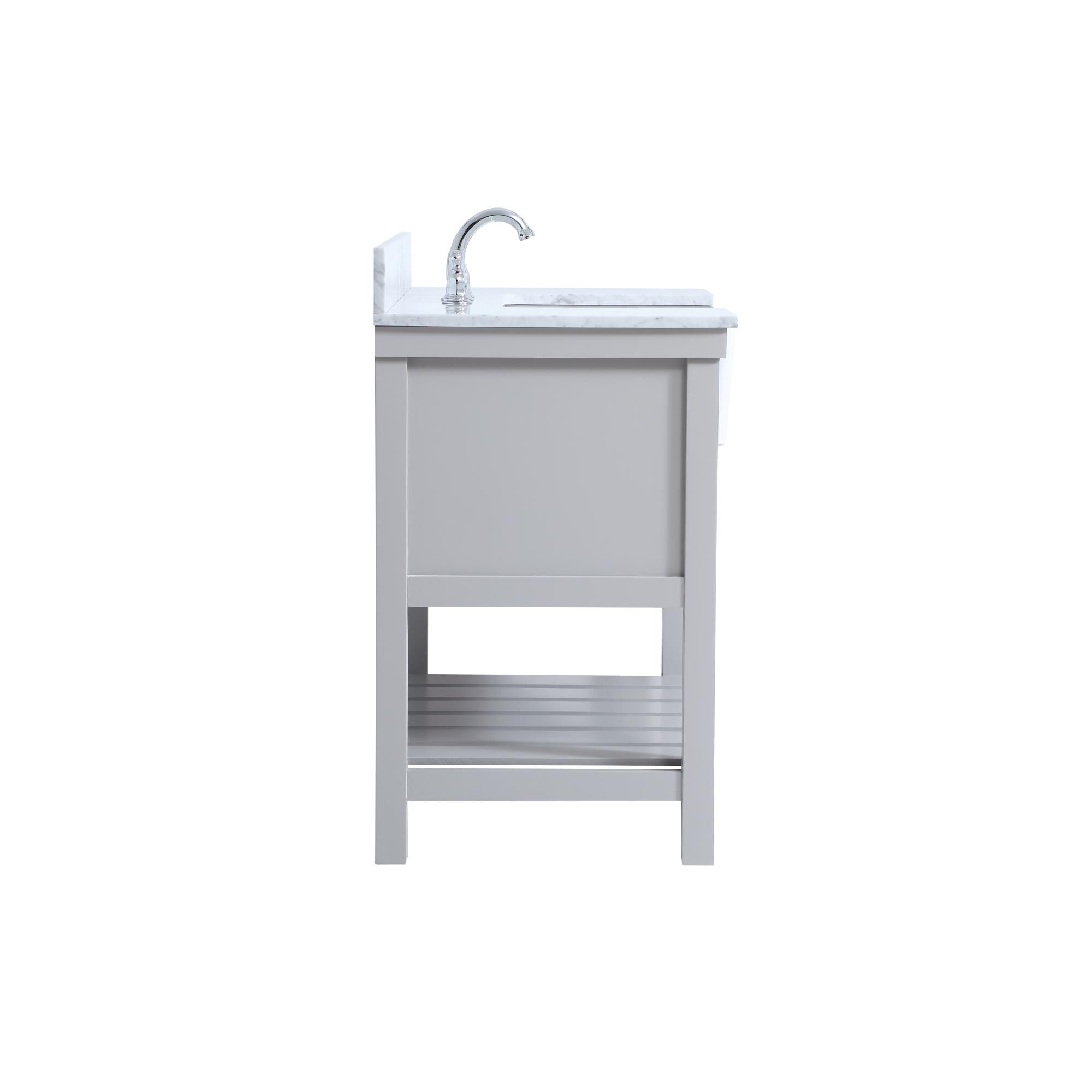 Shown in Grey finish and With Backsplash accent