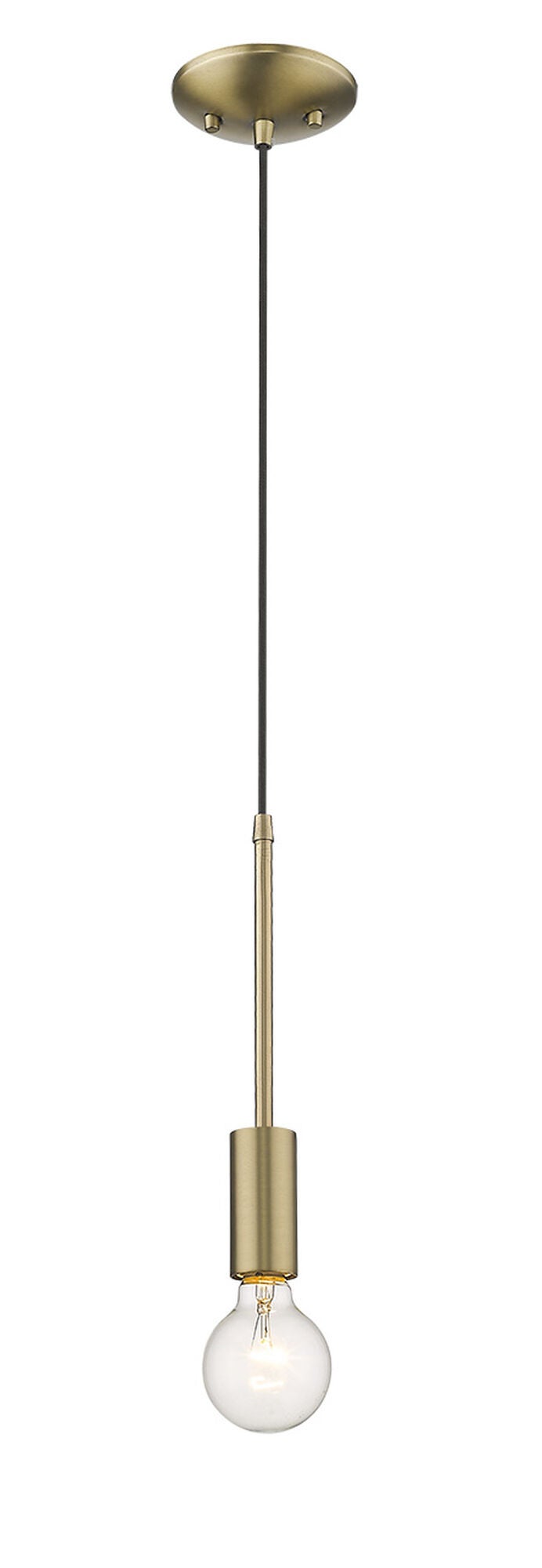 Shown in Aged Brass finish and -- glass and -- shade