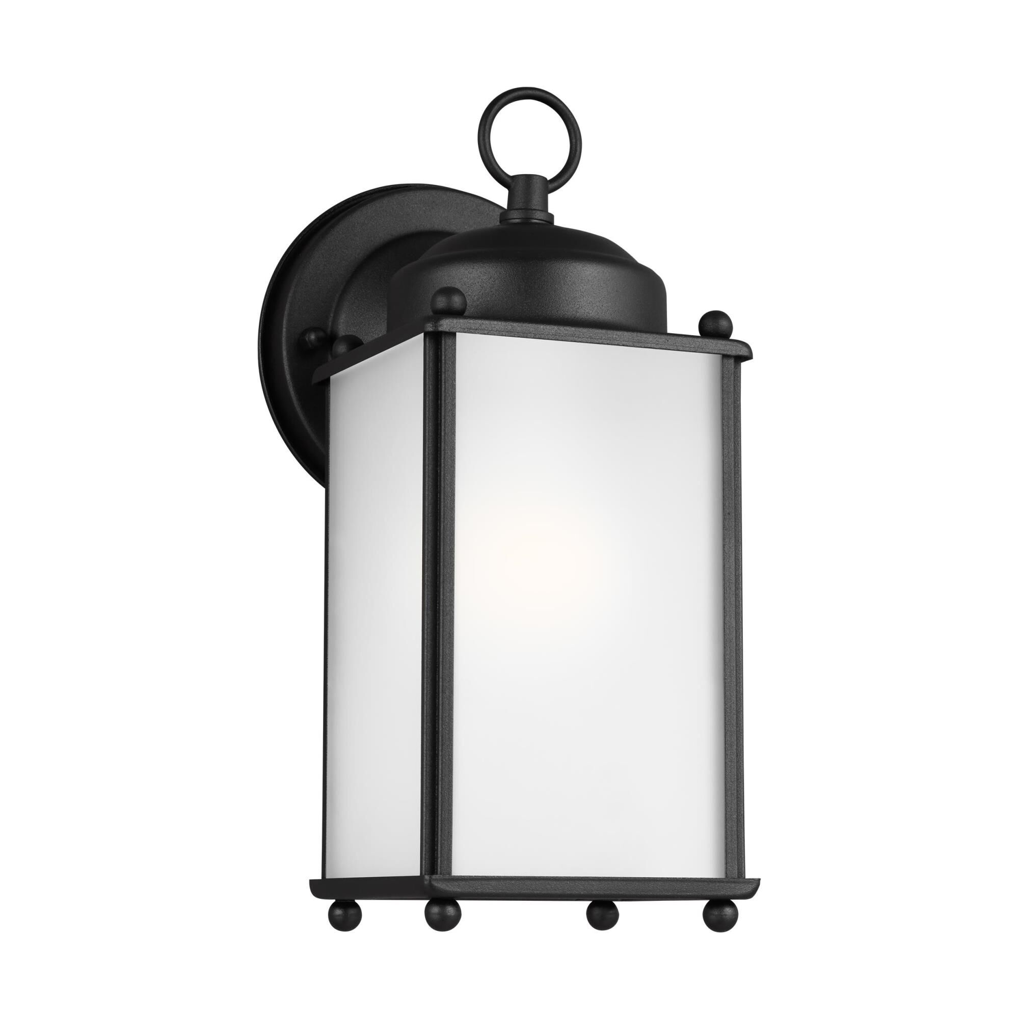 Shown in Black finish and Satin Etched glass