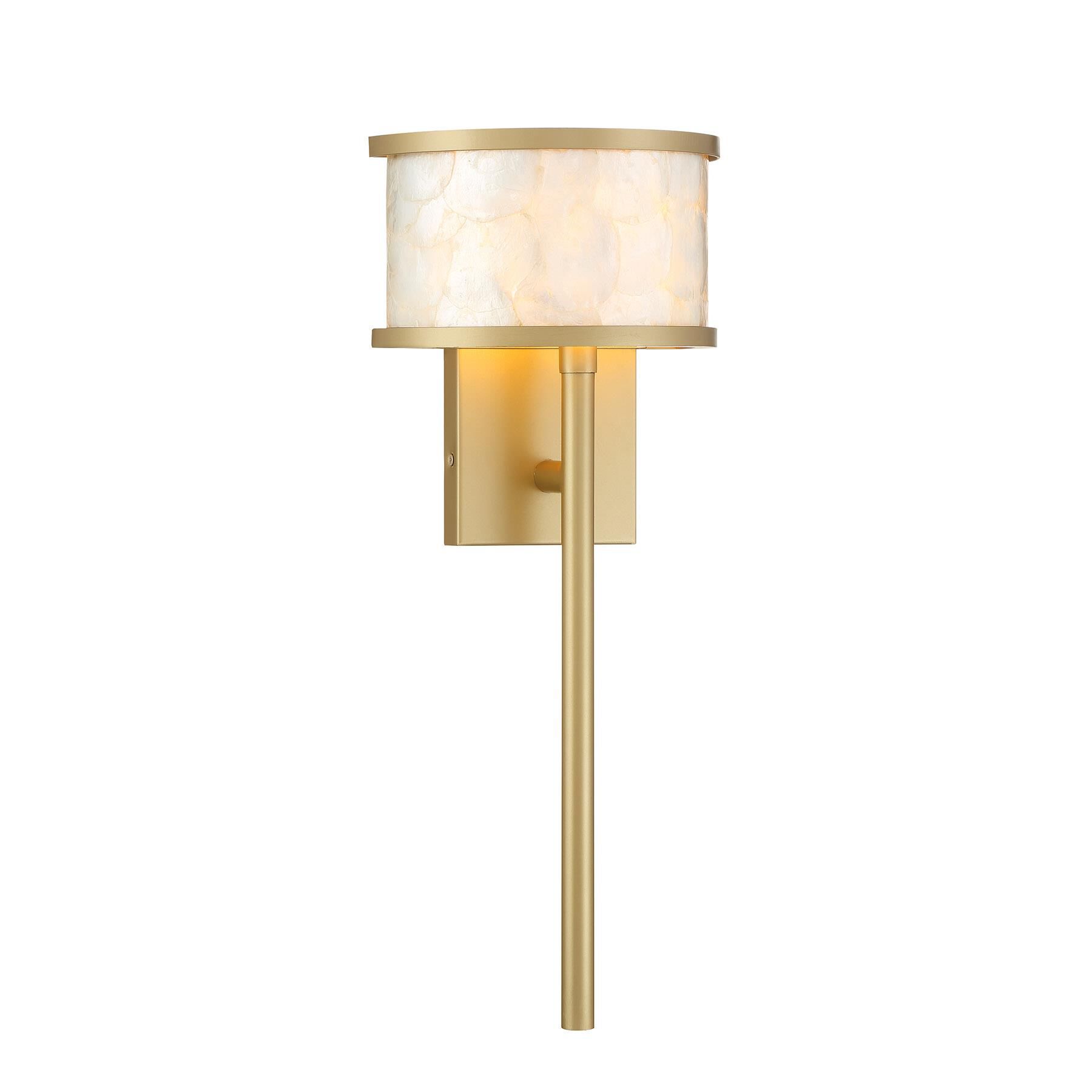 Shown in Spun Gold finish and Natural Shell shade