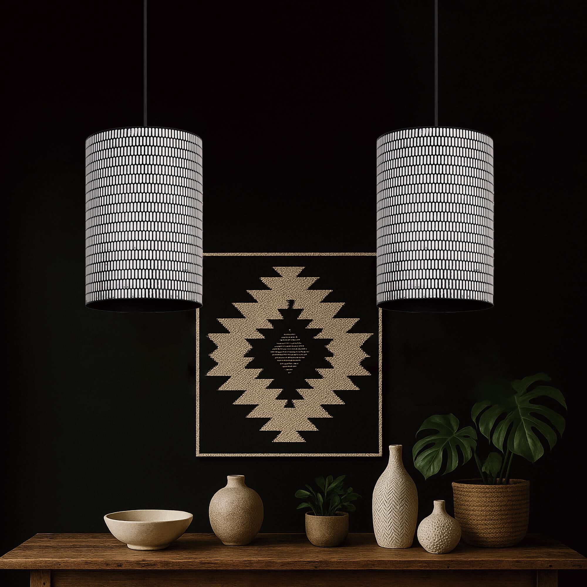 Shown in Black and White finish