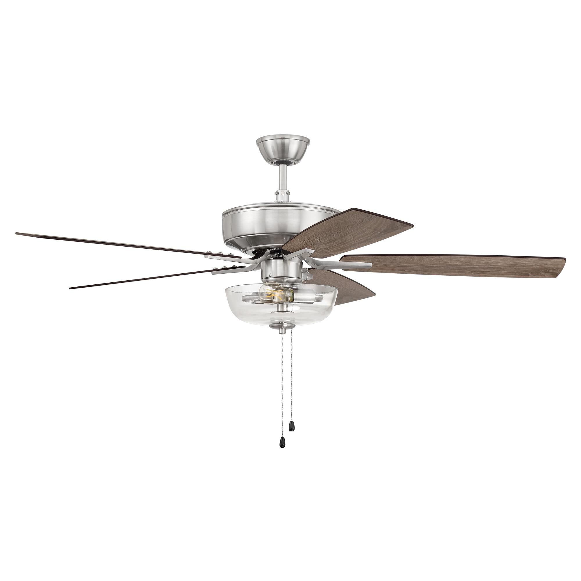 Shown in Brushed Polished Nickel finish and Clear glass and Yes shade