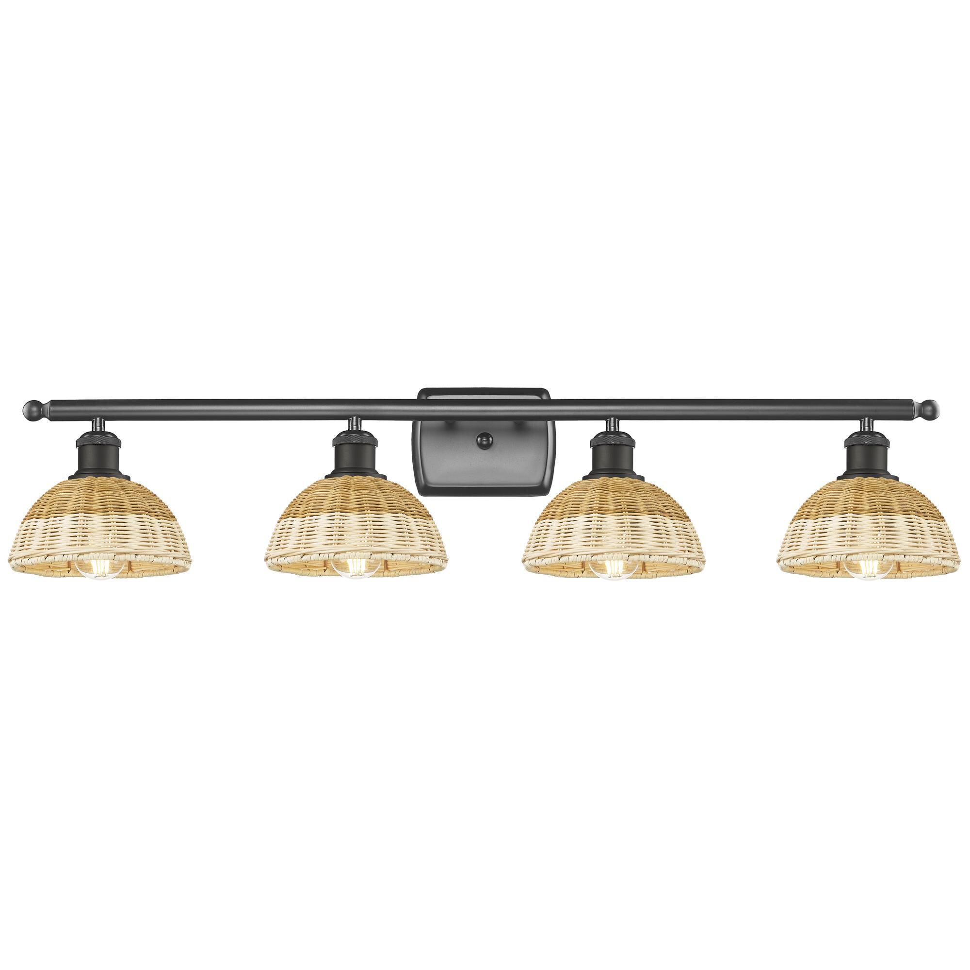 Shown in Oil Rubbed Bronze finish and Natural shade
