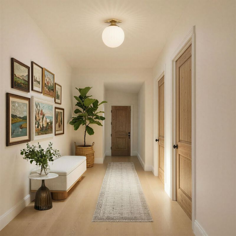 Orly 10 Inch Semi Flush Mount by Crystorama