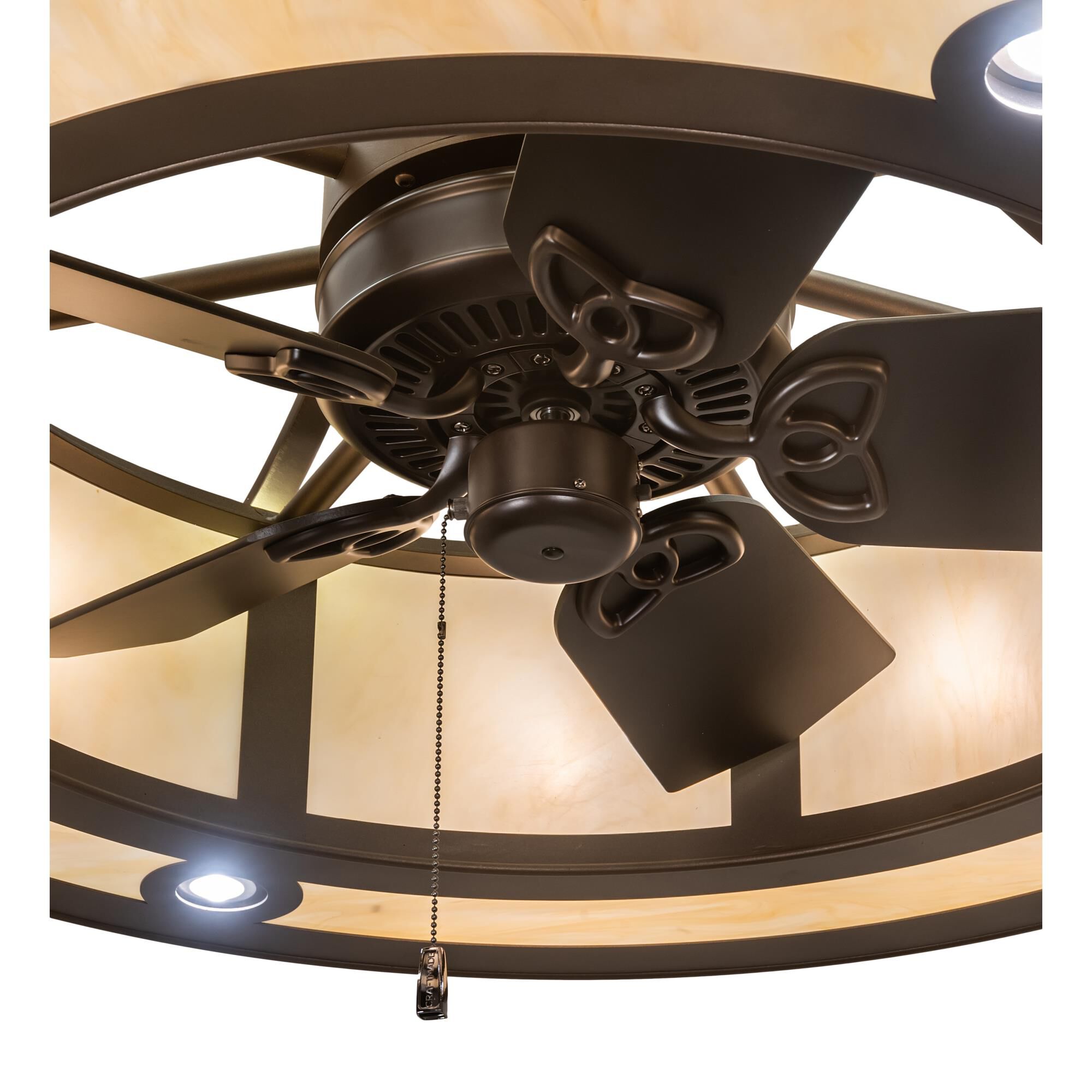 Sargent 44 Inch Chandelier Ceiling Fan by Meyda Lighting