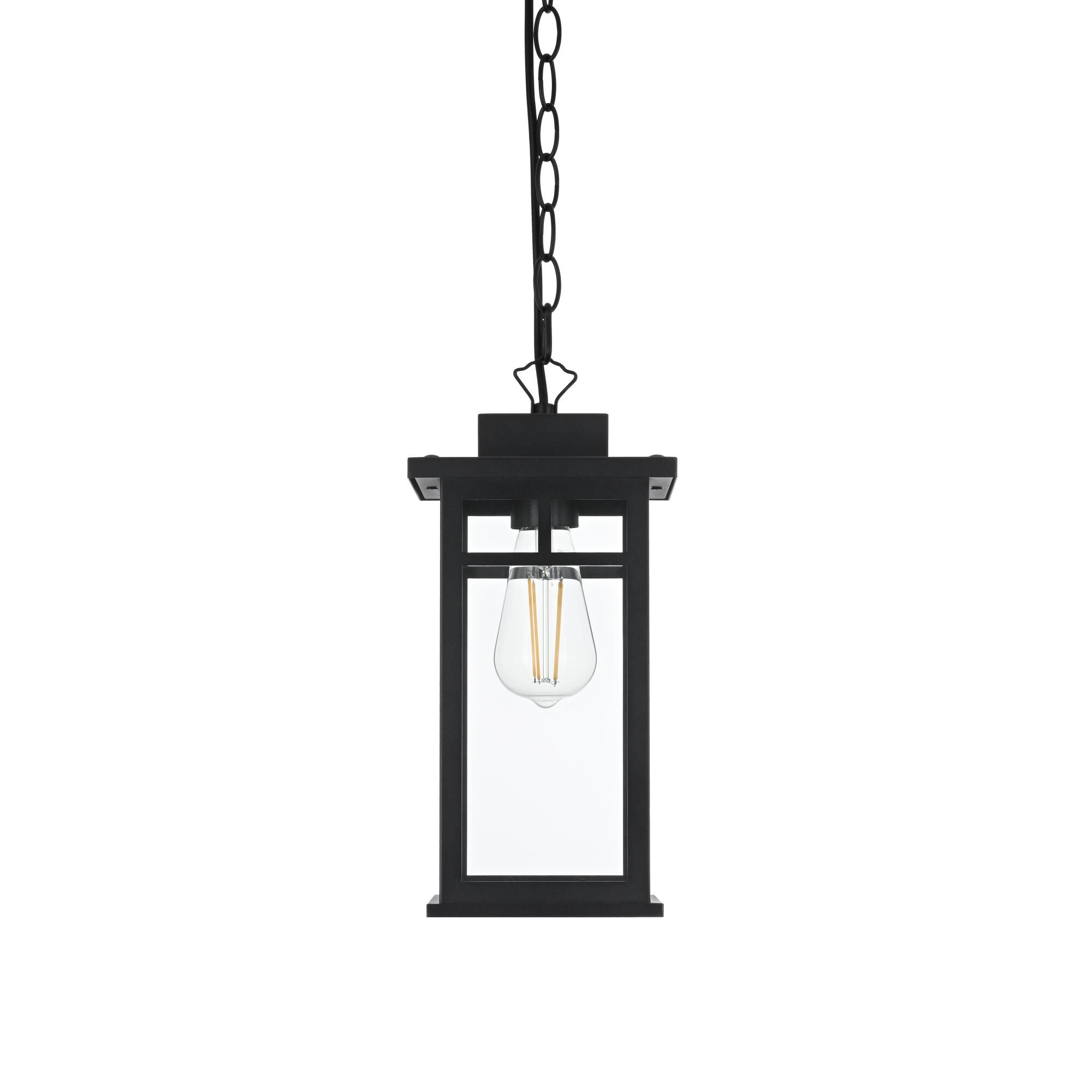 Mercer 7 Inch Outdoor Hanging Lantern by Elegant Lighting