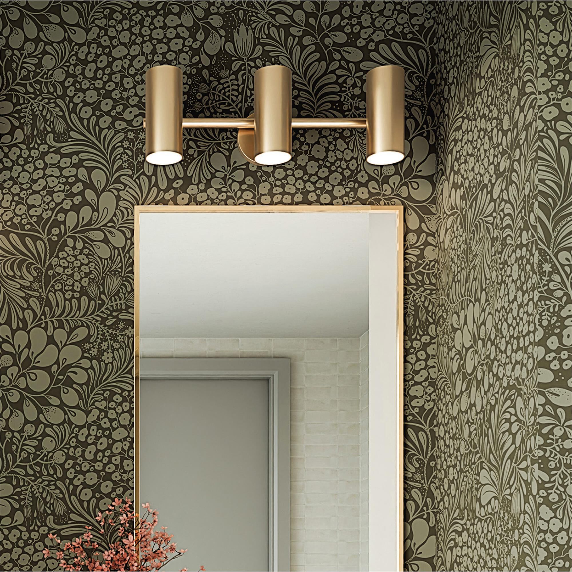 Shown in Aged Brass finish and Aged Brass Metal with White Interior shade
